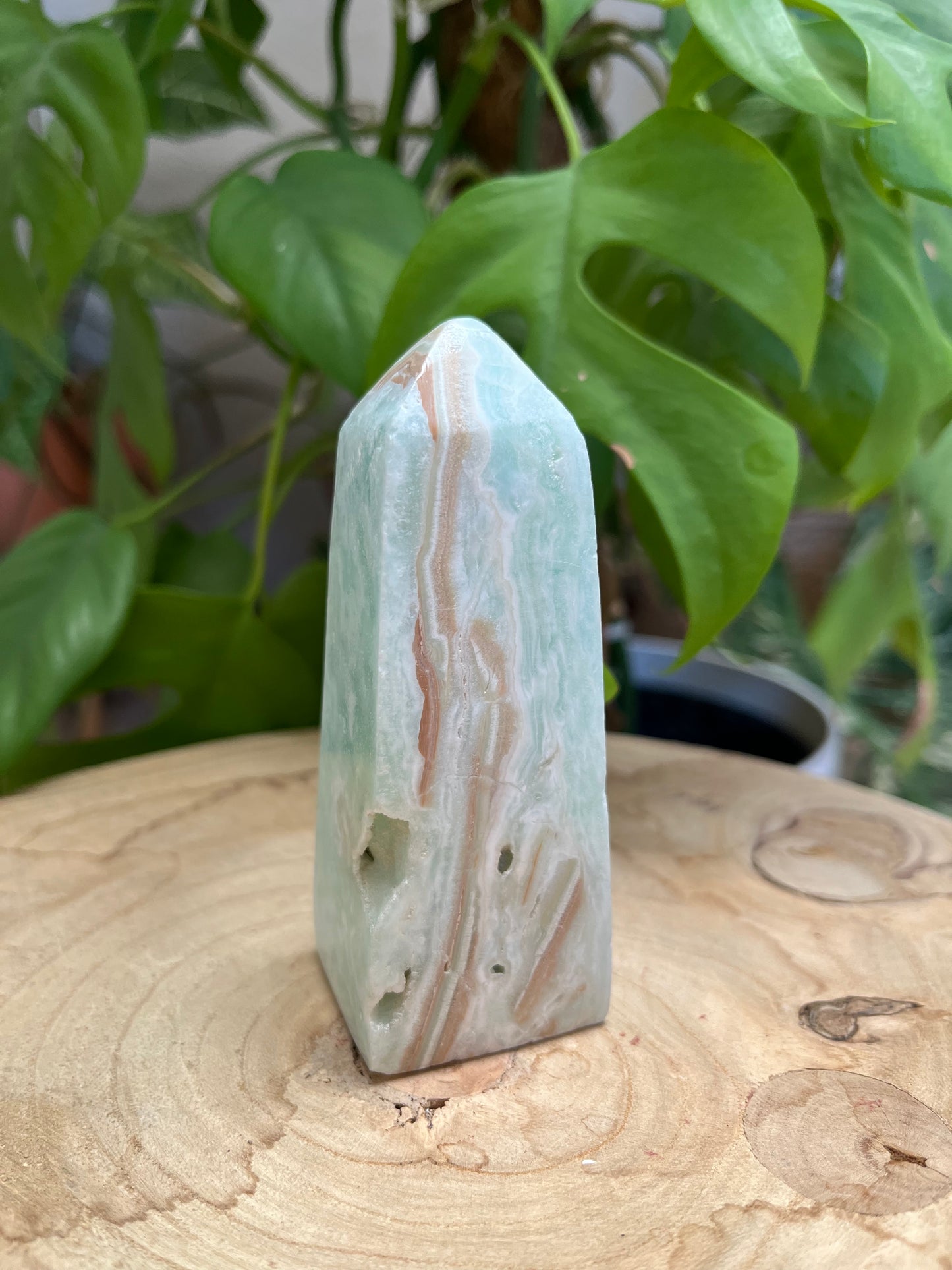 Aragonit Blau Obelisk – Harmonie & liebevolle Kommunikation