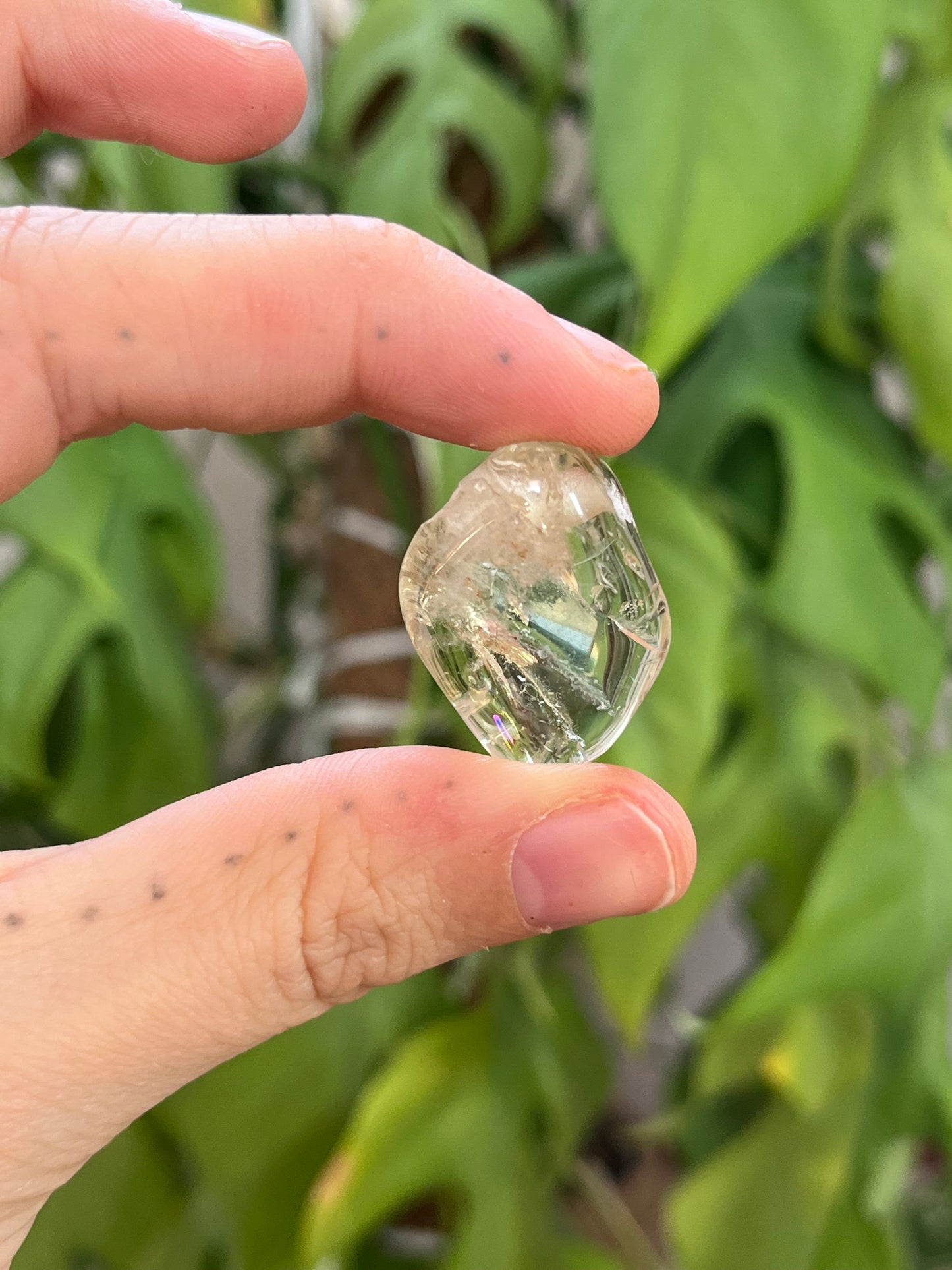 Citrin Natur Trommelstein gebohrt – Edelstein Anhänger für Fülle & Lebensfreude