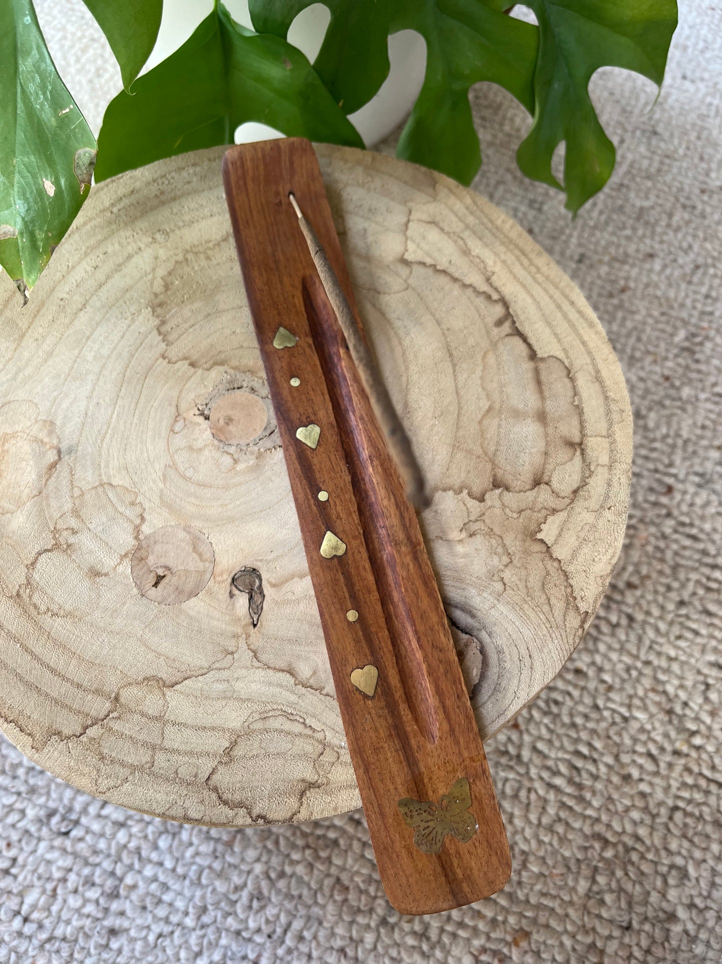 Holz Räucherstäbchen Halter