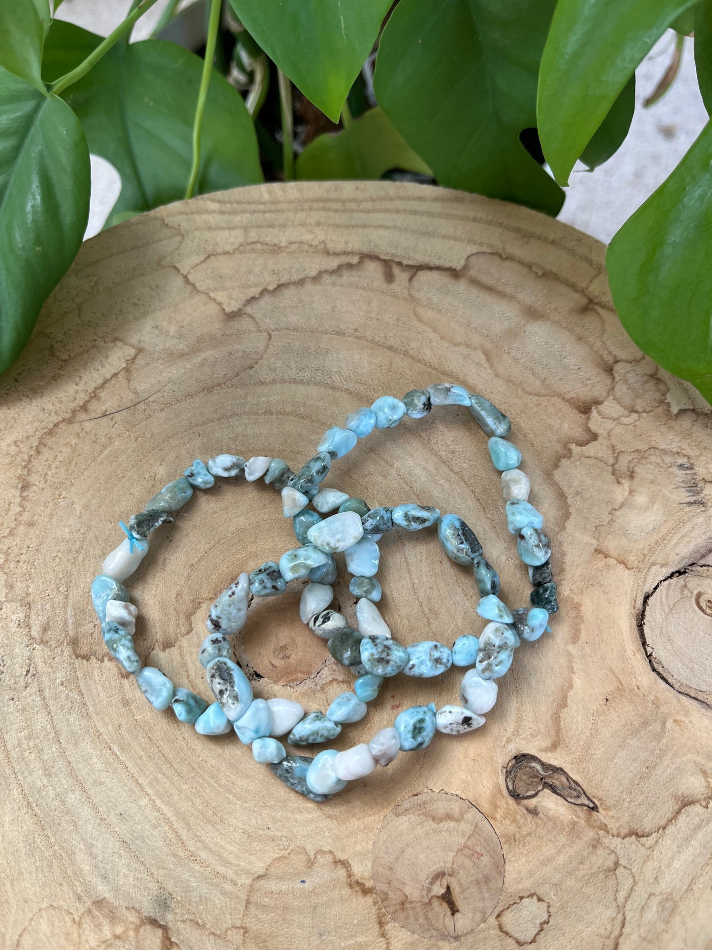 Larimar Nugget Armband – Edelstein Schmuck für Harmonie & Gelassenheit