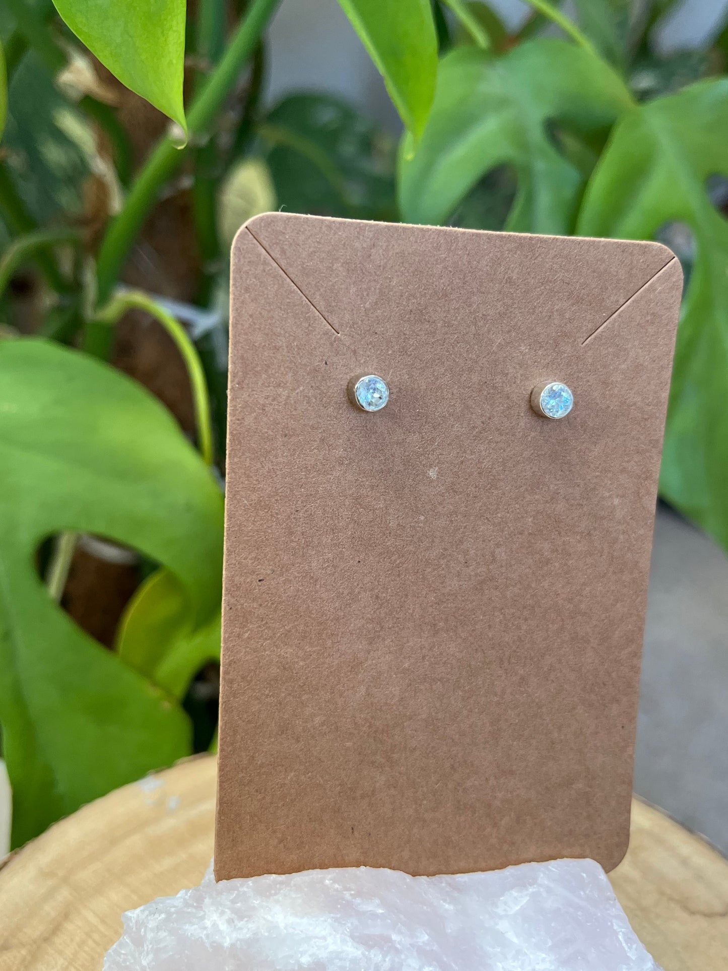 Blauer Topas Ohrstecker – Klarheit & Eleganz | 925 Sterling Silber