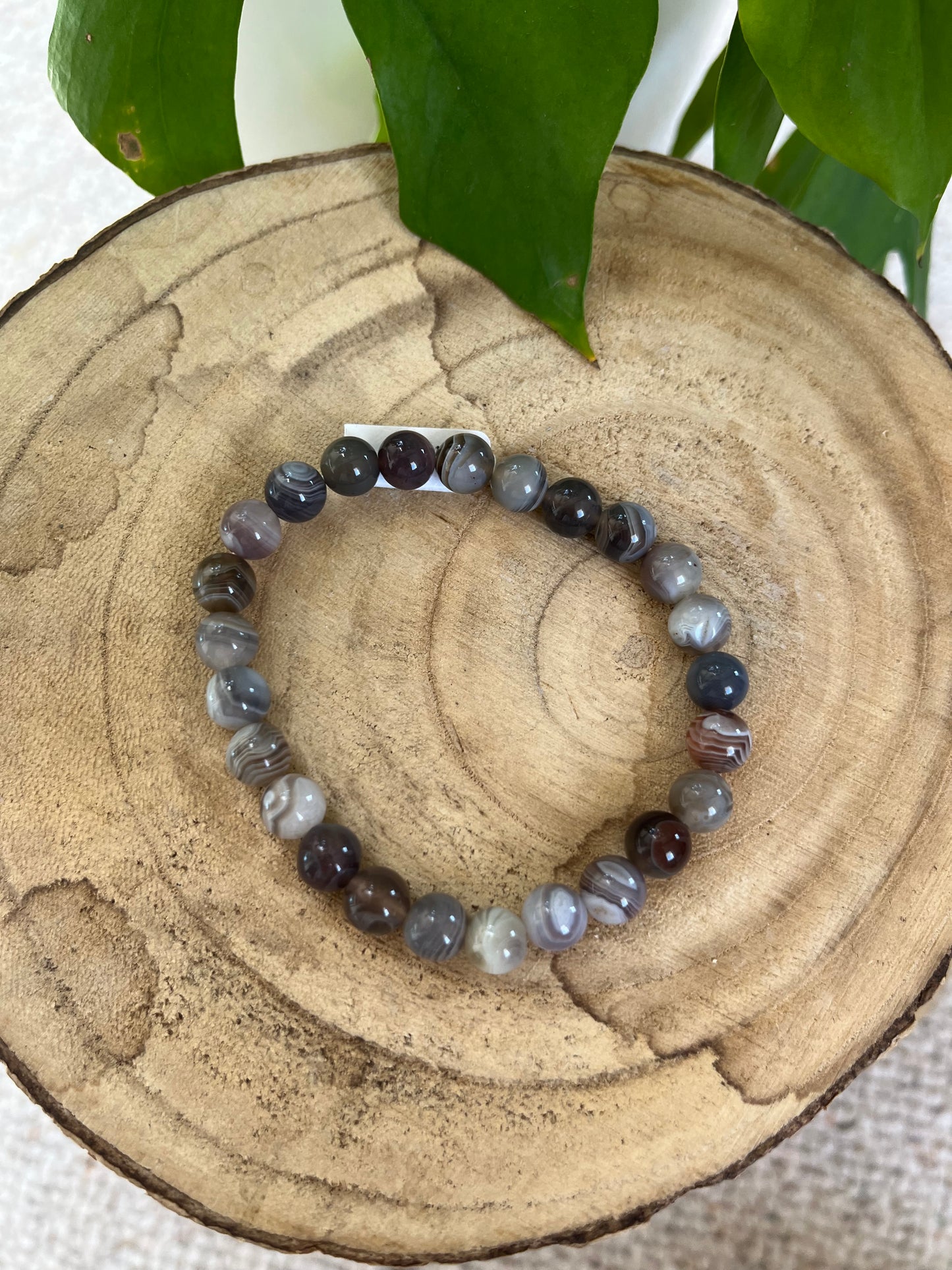Botswana Achat Kugelarmband – 8 mm
