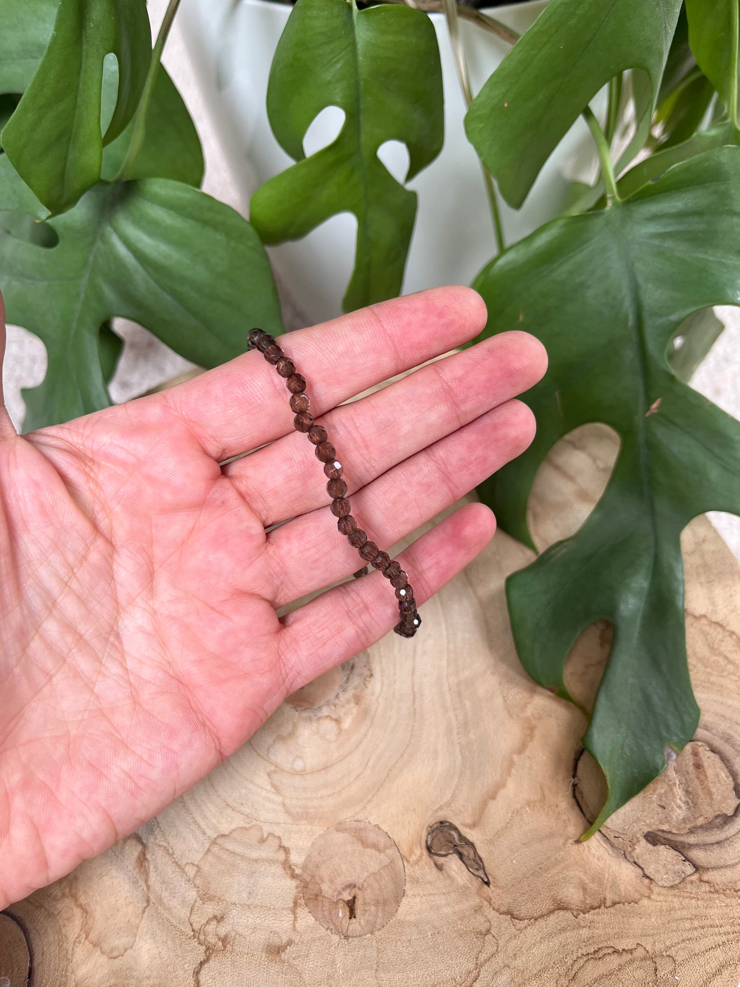 Rauchquarz Armband facettiert