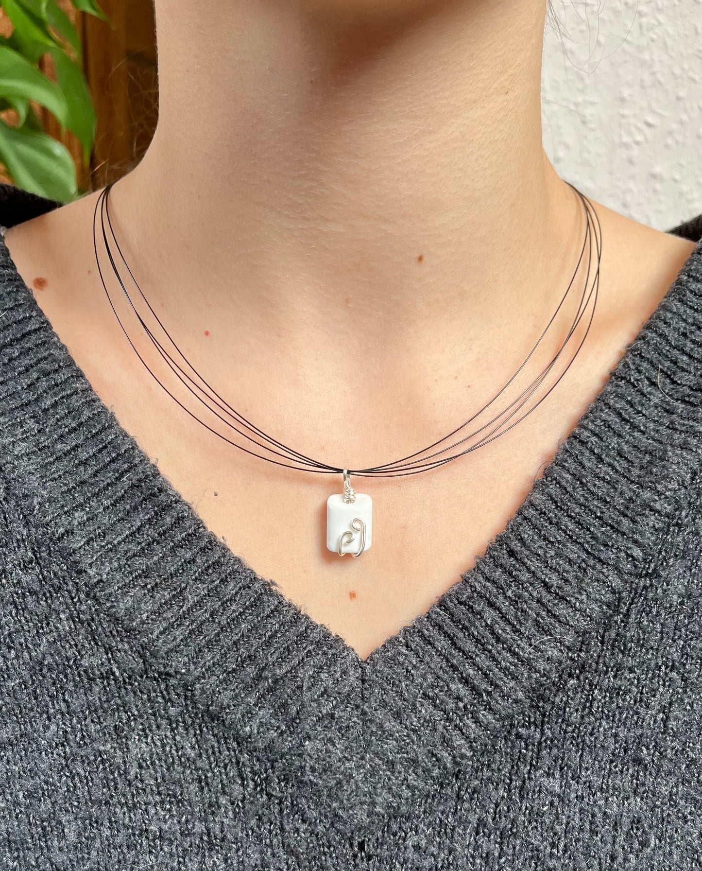 Magnesit Unikat Anhänger