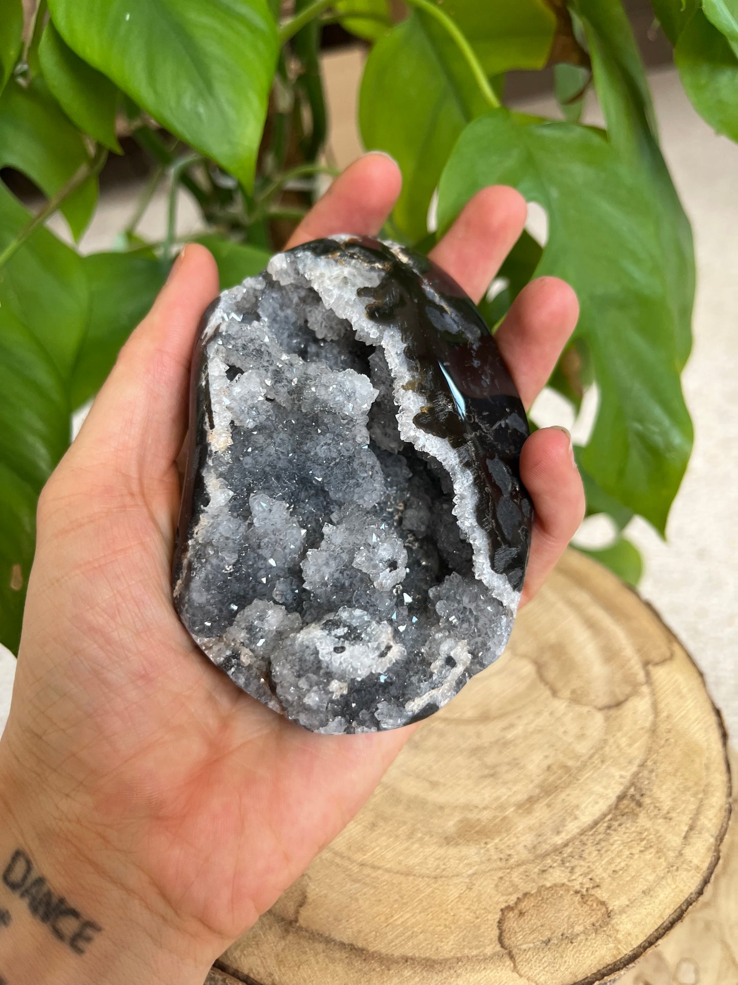 Onyx-Quarz-Geode