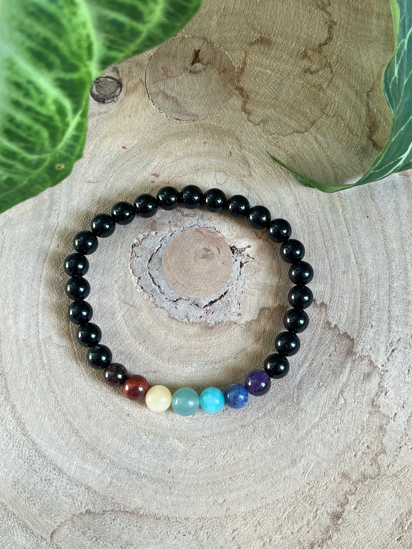 Chakra Armband – Turmalin mit 7 Chakren-Steinen