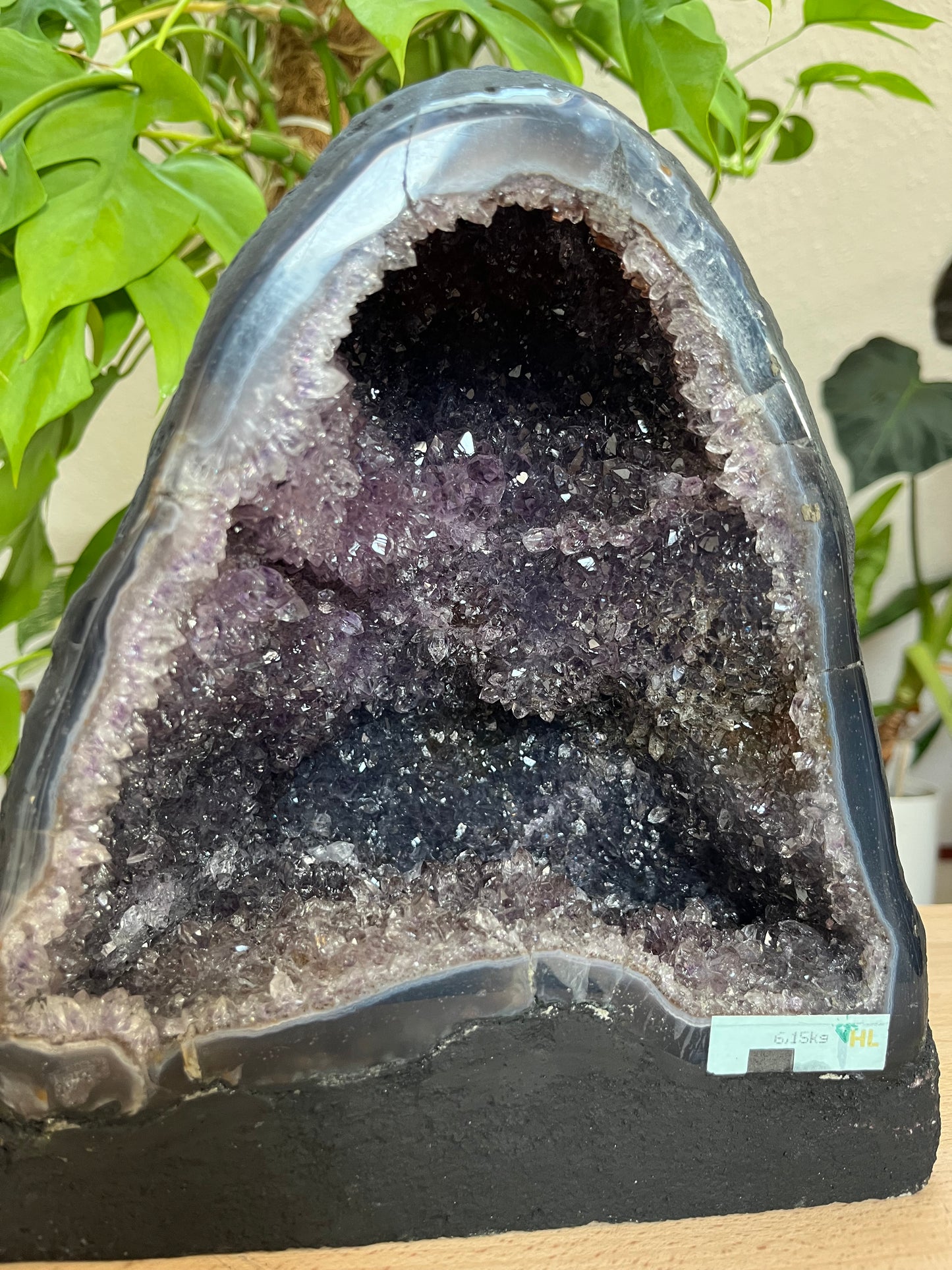 Amethyst Geode (Kathedrale) 6,15 kg – majestätisches Unikat & Statement Piece