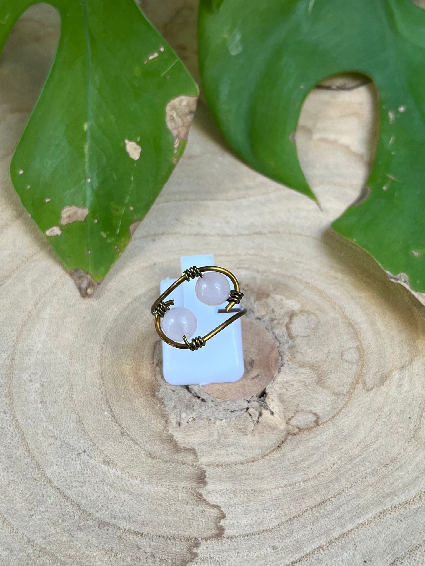 Rosenquarz Feen Ring
