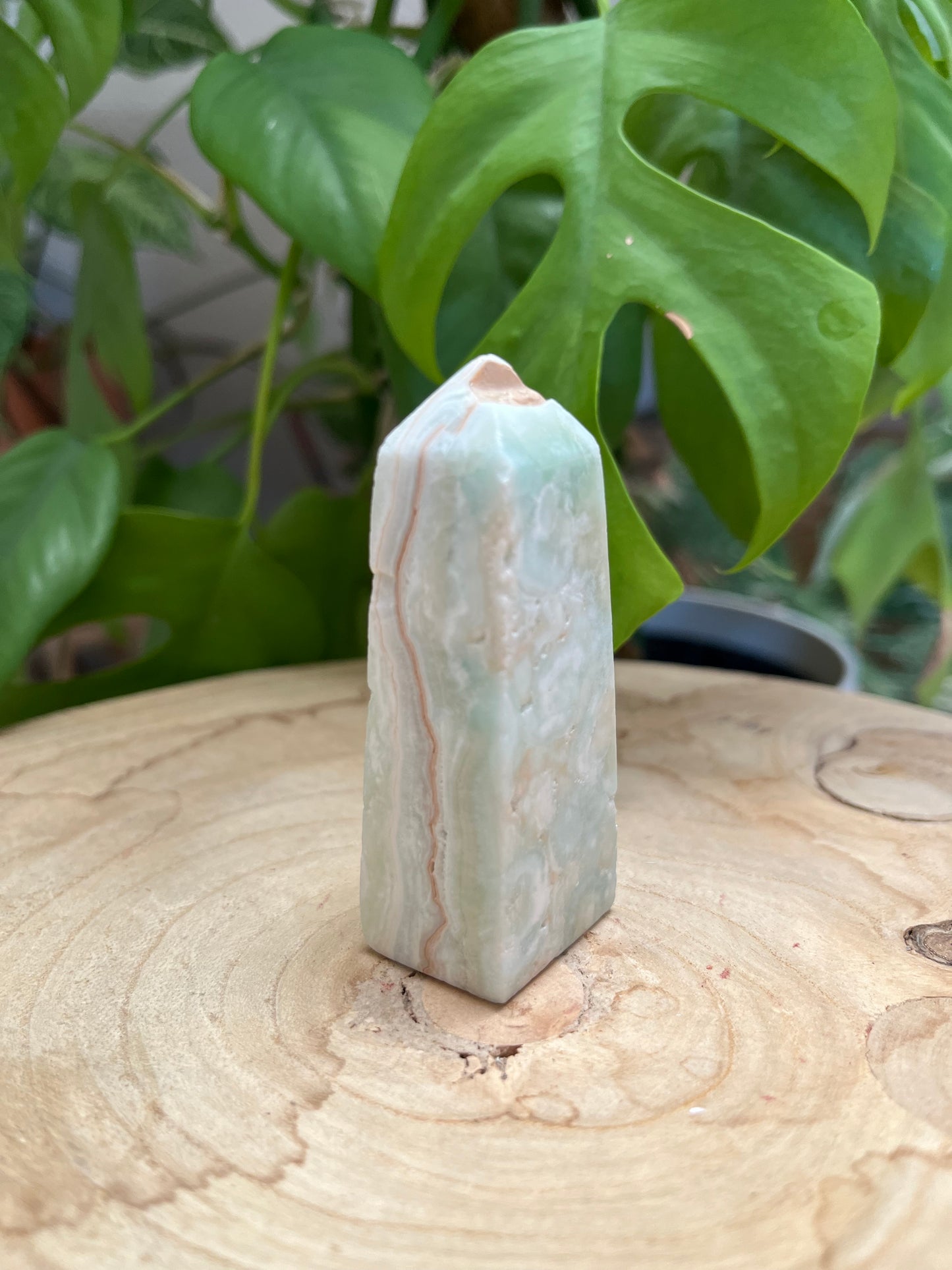 Aragonit Blau Obelisk – Harmonie & liebevolle Kommunikation