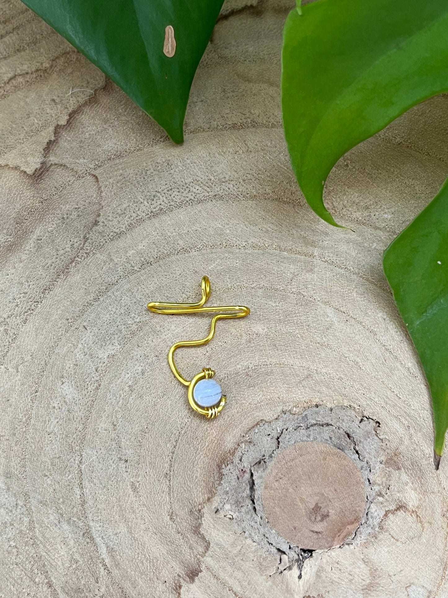 Halschakra Kette – Anhänger in 925 Silber oder goldfarbenem Draht