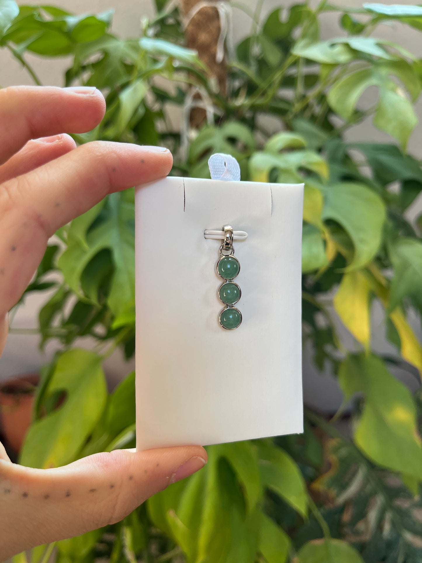 Aventurin Anhänger 925 Silber – Edelstein Schmuck für Glück & Balance
