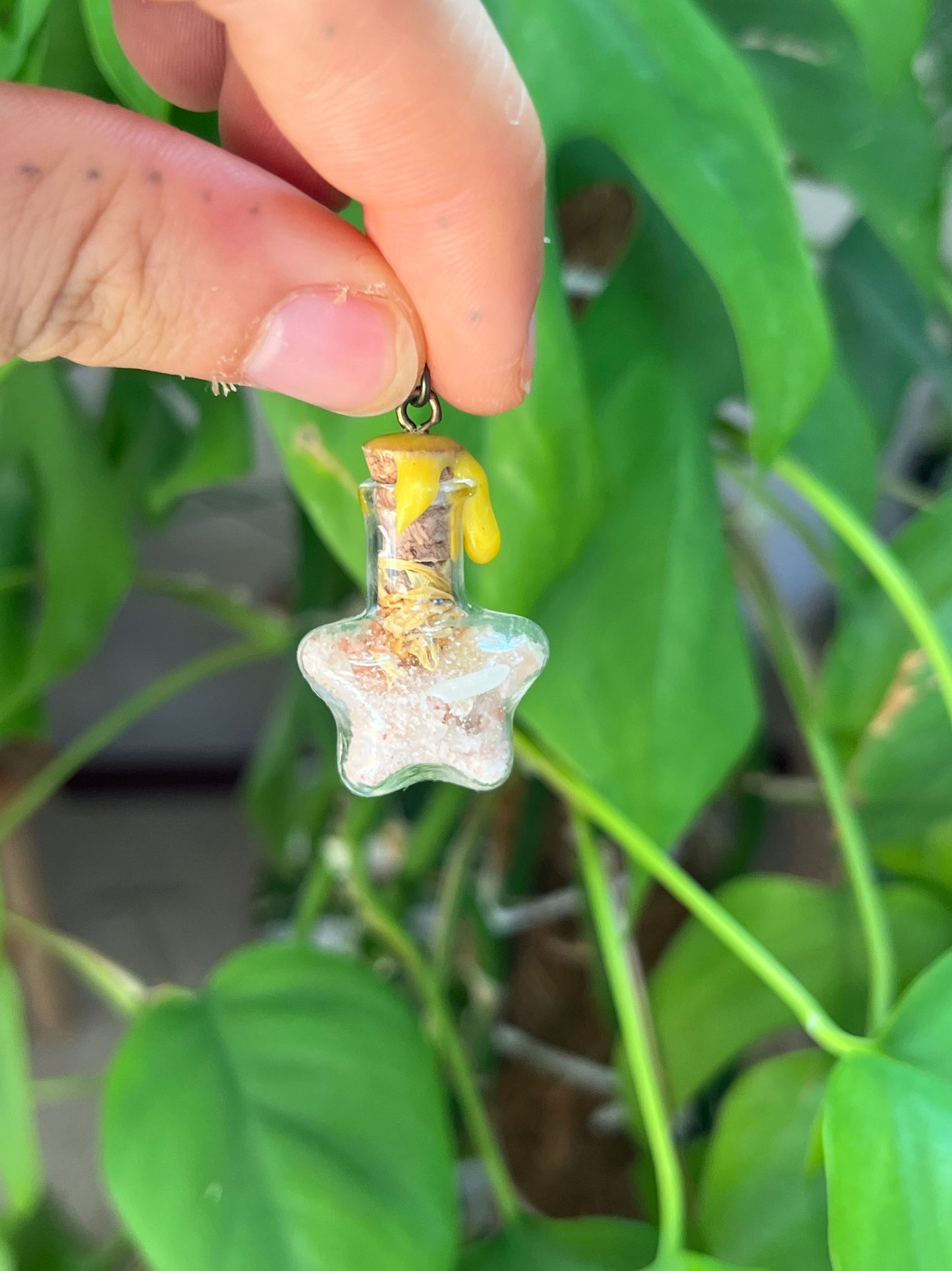Spell Jar Kettenanhänger Freude – Energetischer Talisman für Lebensfreude