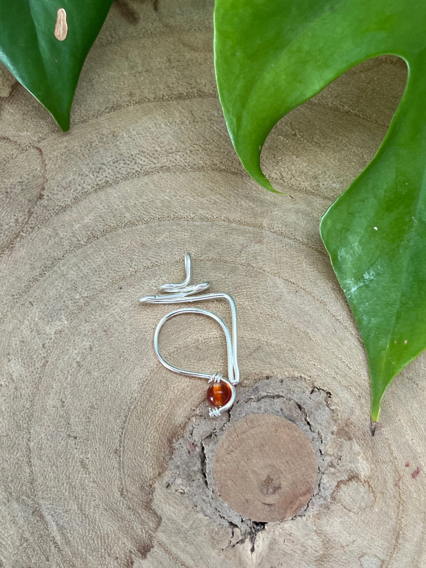 Sakralchakra Kette – Anhänger in 925 Silber oder goldfarbenem Draht