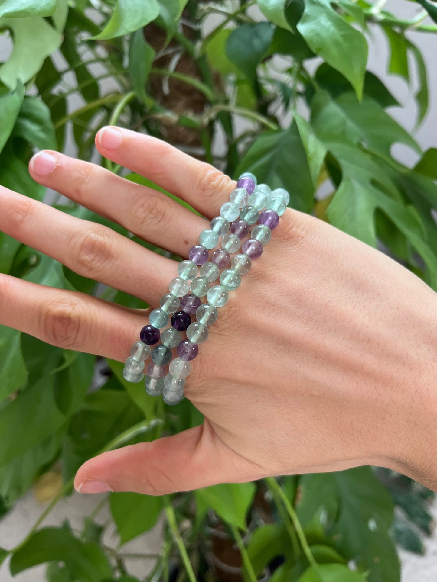 Fluorit Kugelarmband 6 mm – Edelstein Schmuck für Klarheit & Inspiration
