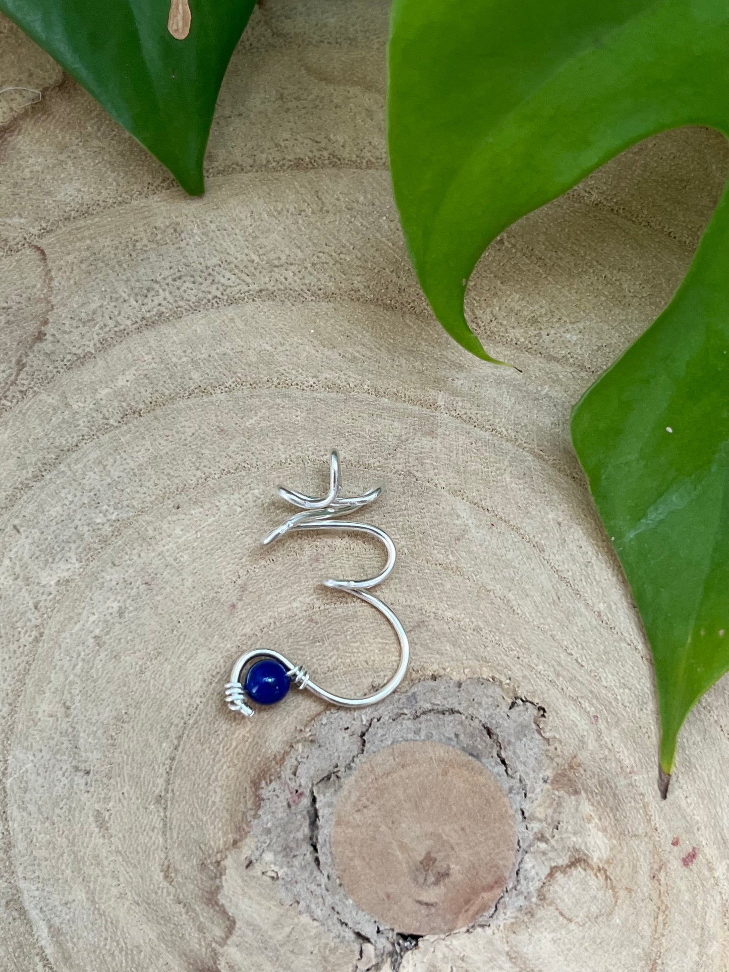 Stirnchakra Kette – Anhänger in 925 Silber oder goldfarbenem Draht