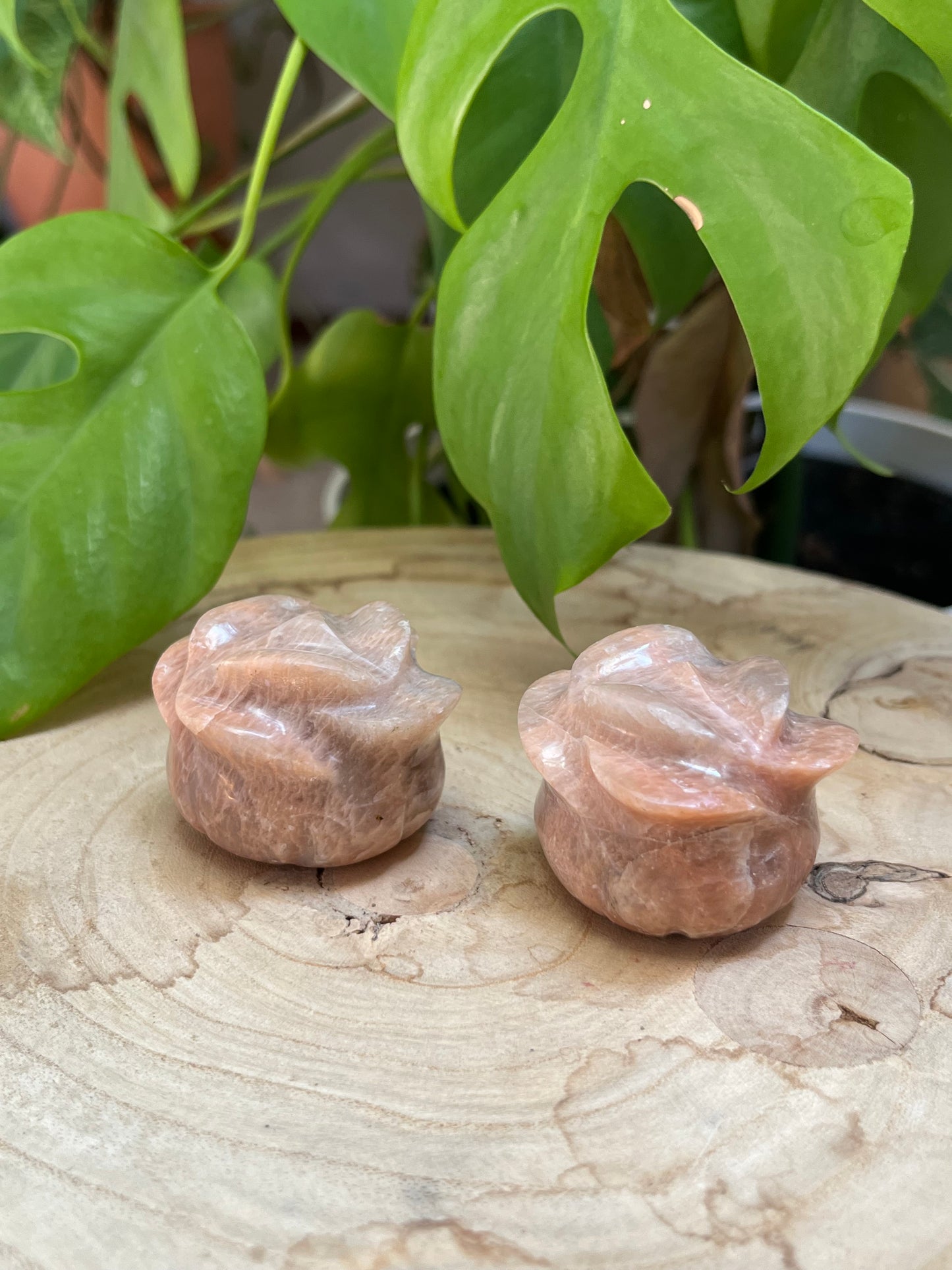 Mondstein Blumen Gravur – Intuition, Harmonie & weibliche Energie