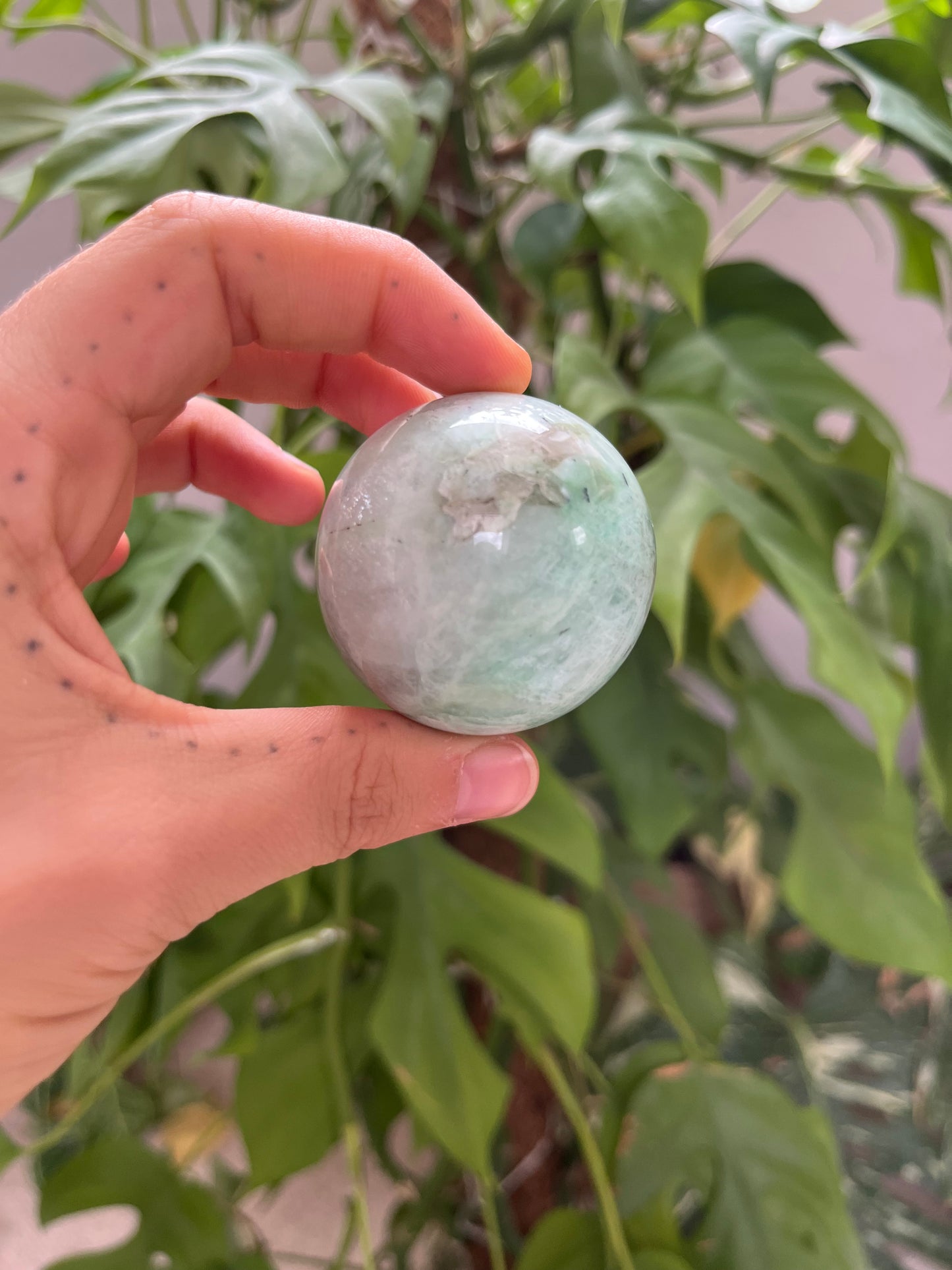 Garnierit Kugel 4,5 cm (Nickelerz) – Kristall für Transformation & Neube