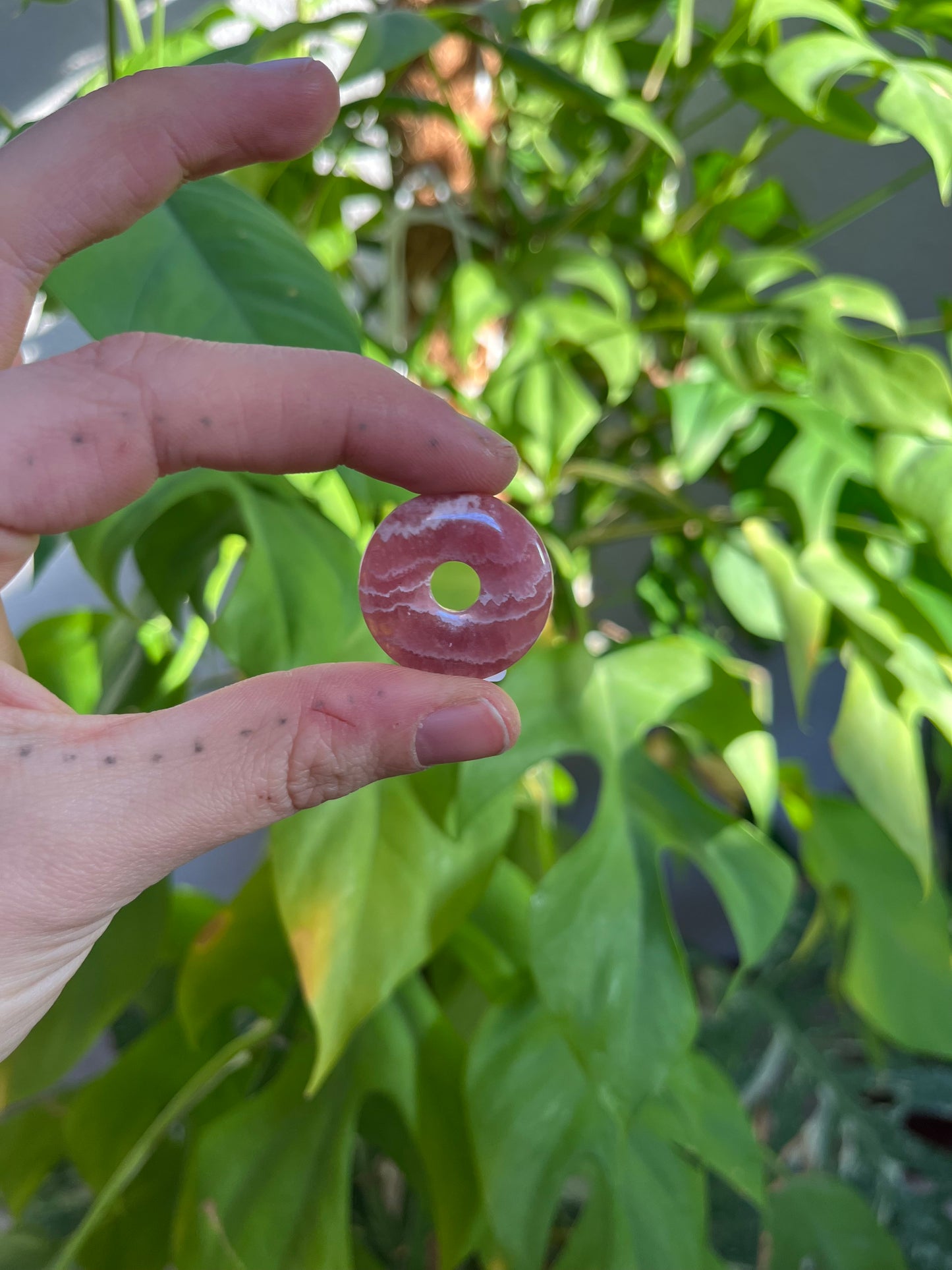 Rhodochrosit Donut 2,5 cm – Sanftheit & Ausdruck