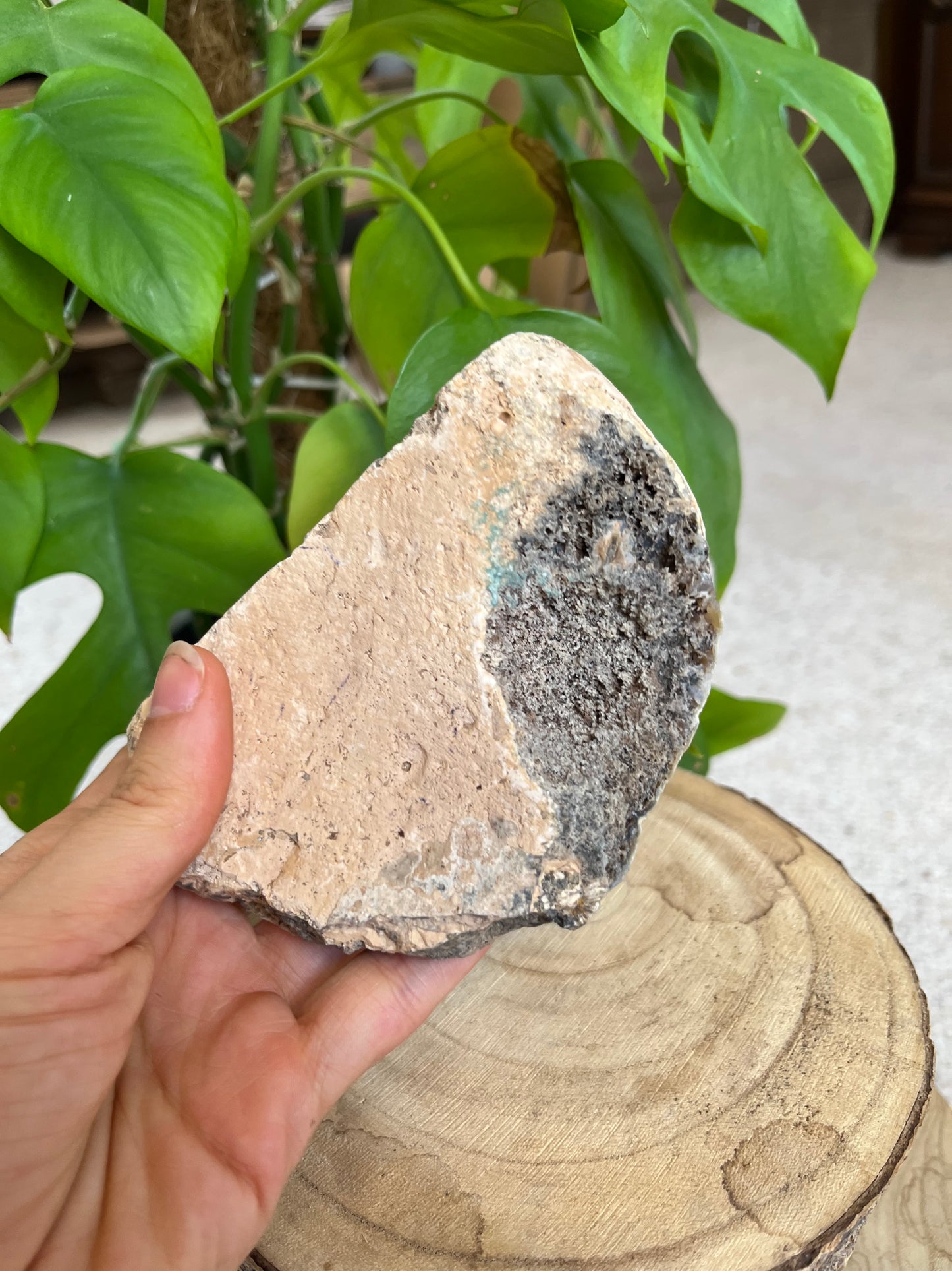Achat Geode Rohstein – naturbelassen