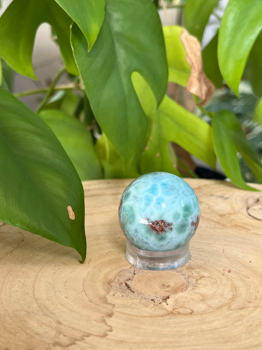 Larimar Kugel 3,1 cm – Edelstein für Gelassenheit & Harmonie