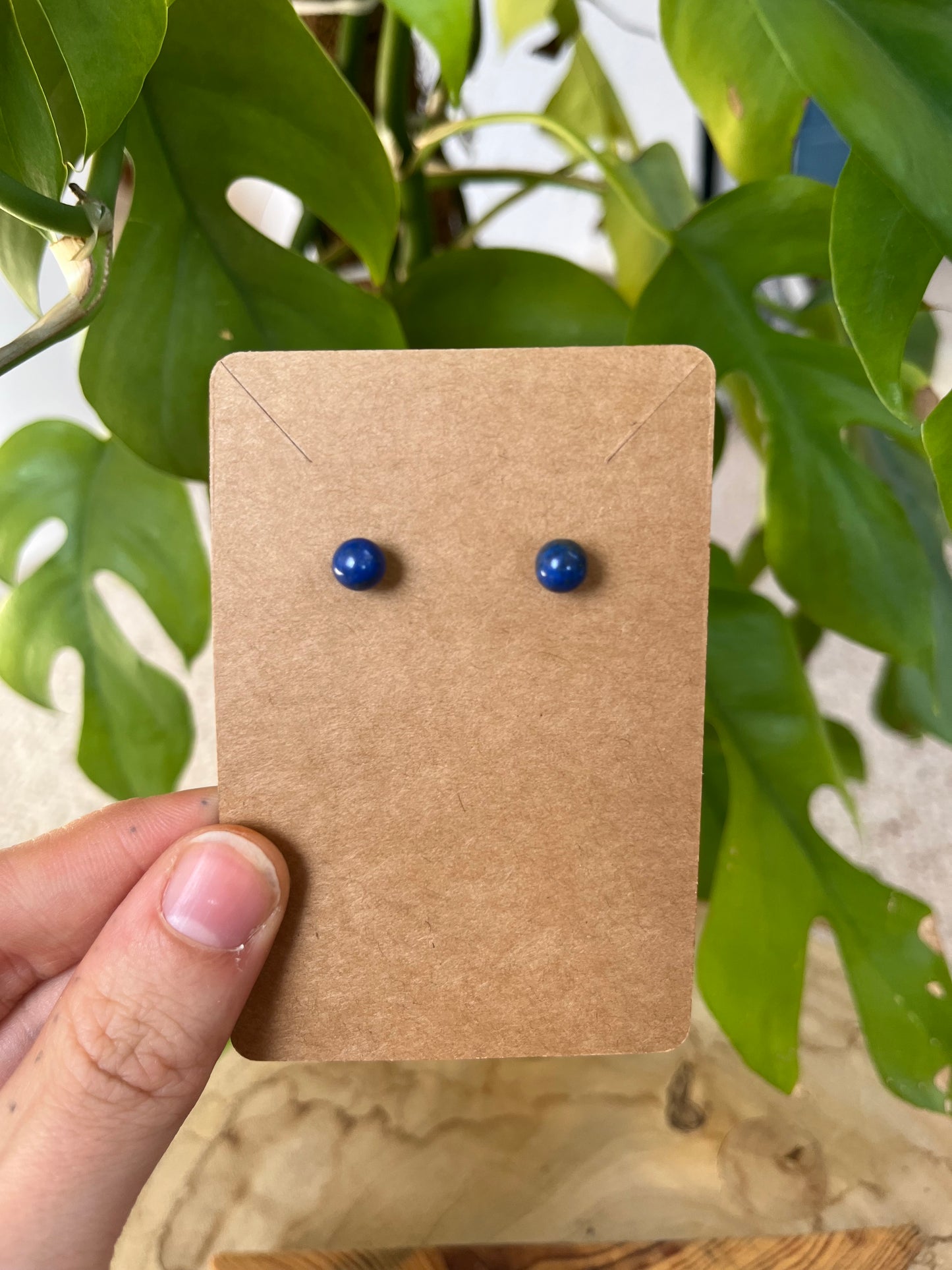 Lapislazuli Silber Ohrstecker
