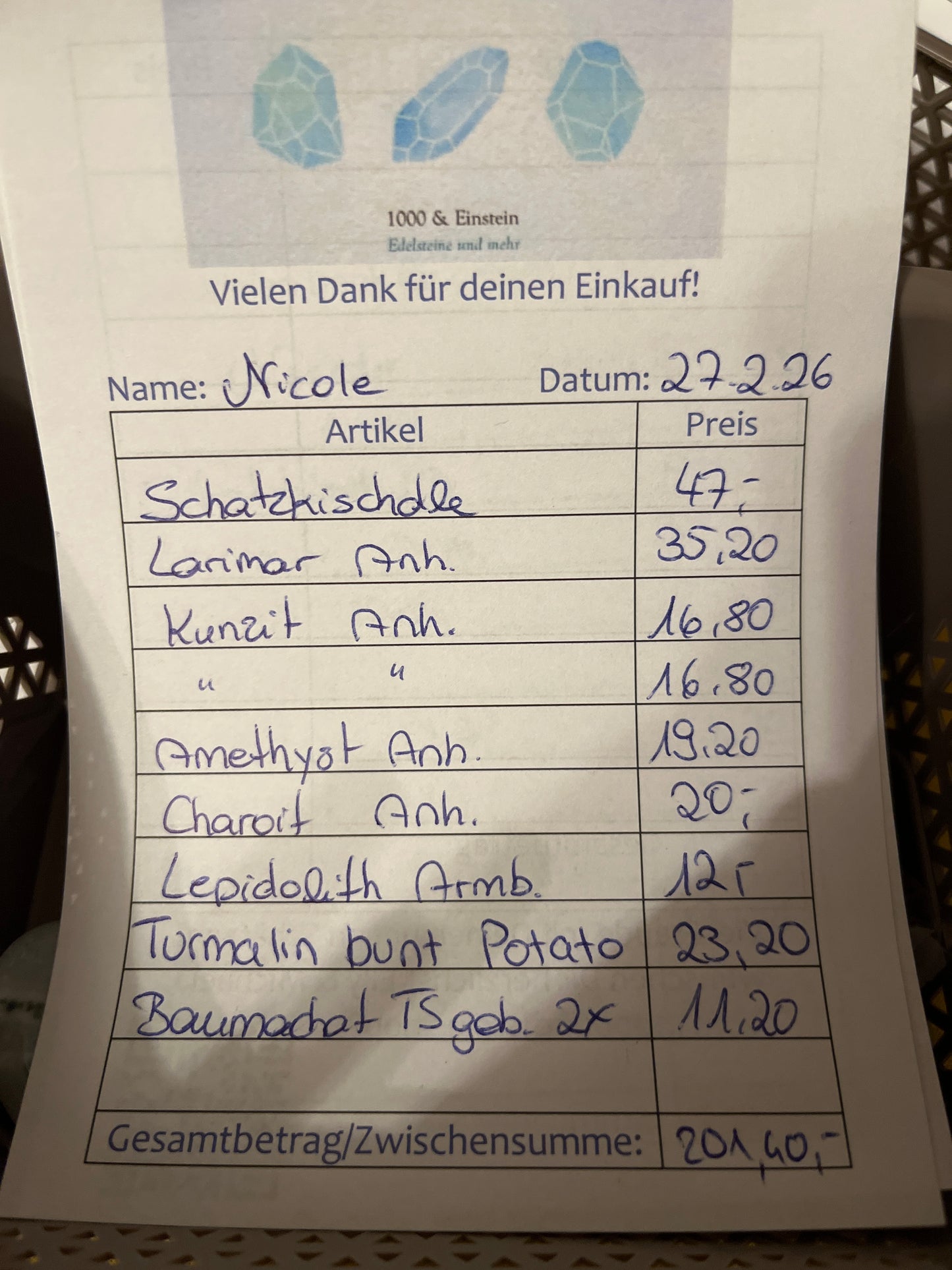 Nicole Live Sale 27.02.26