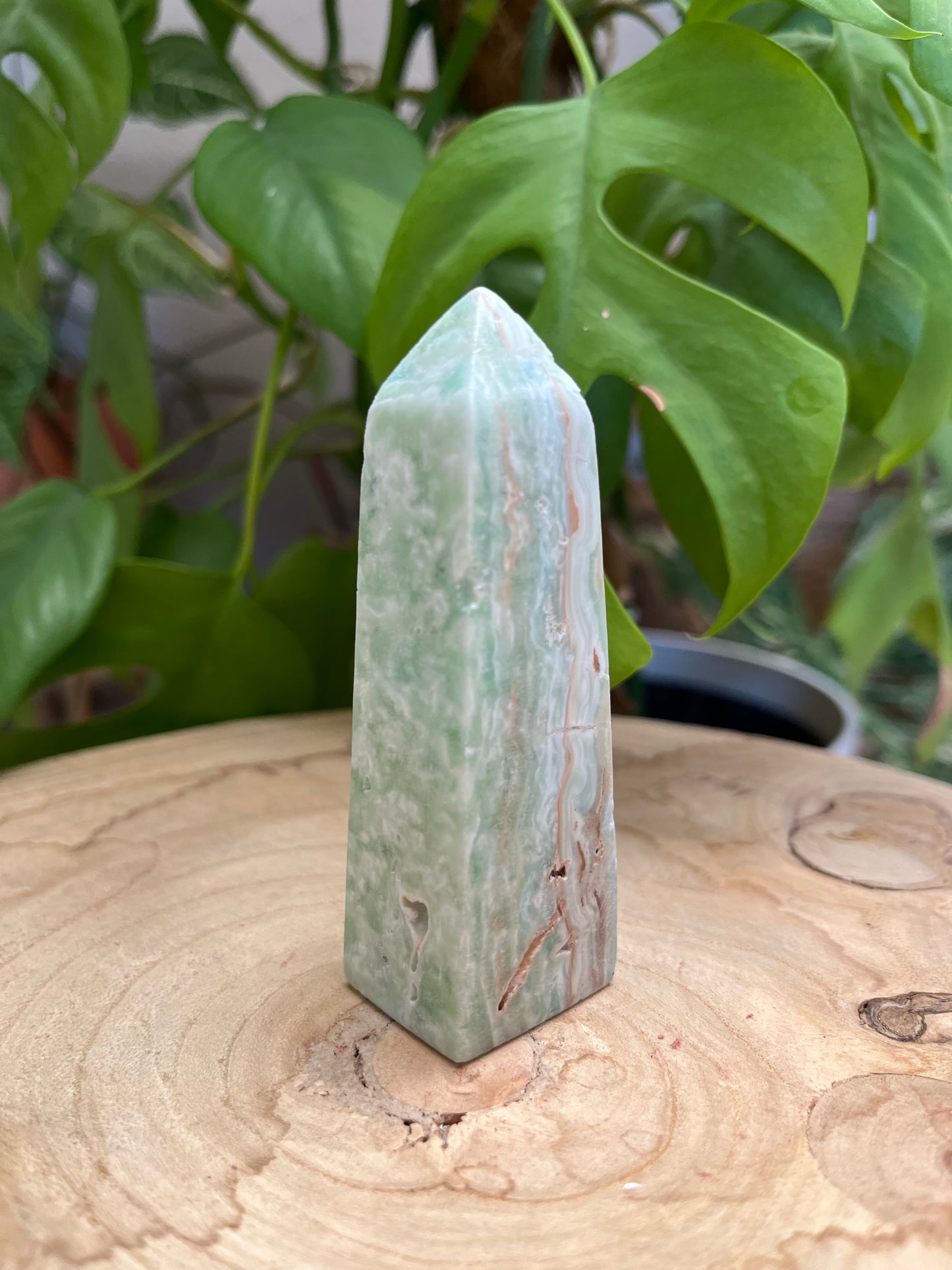 Aragonit Blau Obelisk – Harmonie & liebevolle Kommunikation