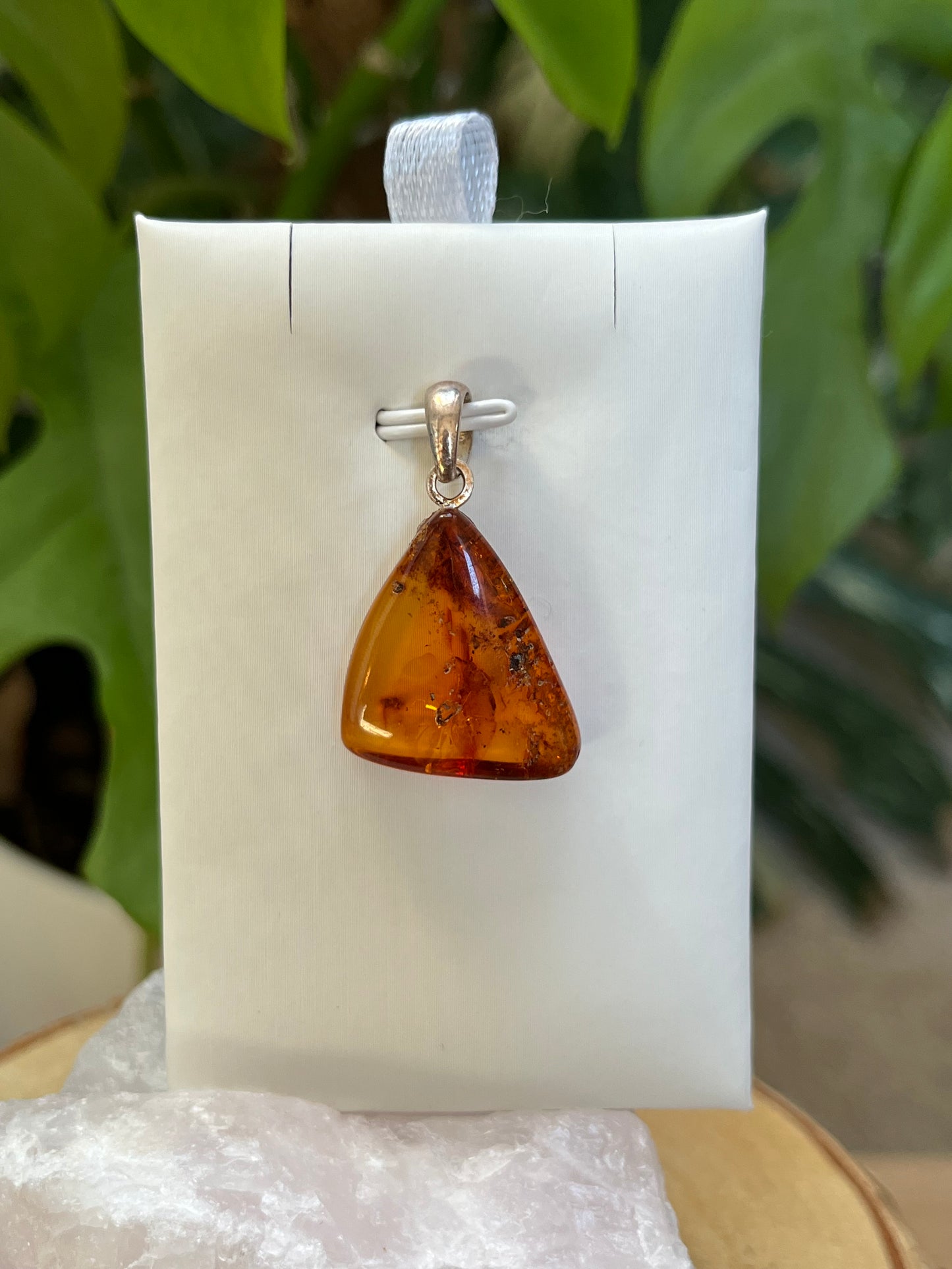 Bernstein Anhänger – Wärme & Natürlichkeit | 925 Sterling Silber Stiftöse