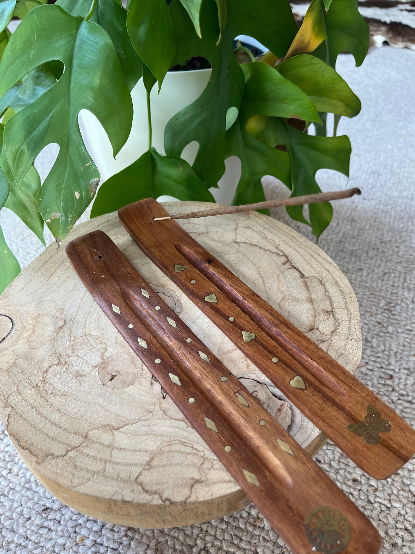 Holz Räucherstäbchen Halter