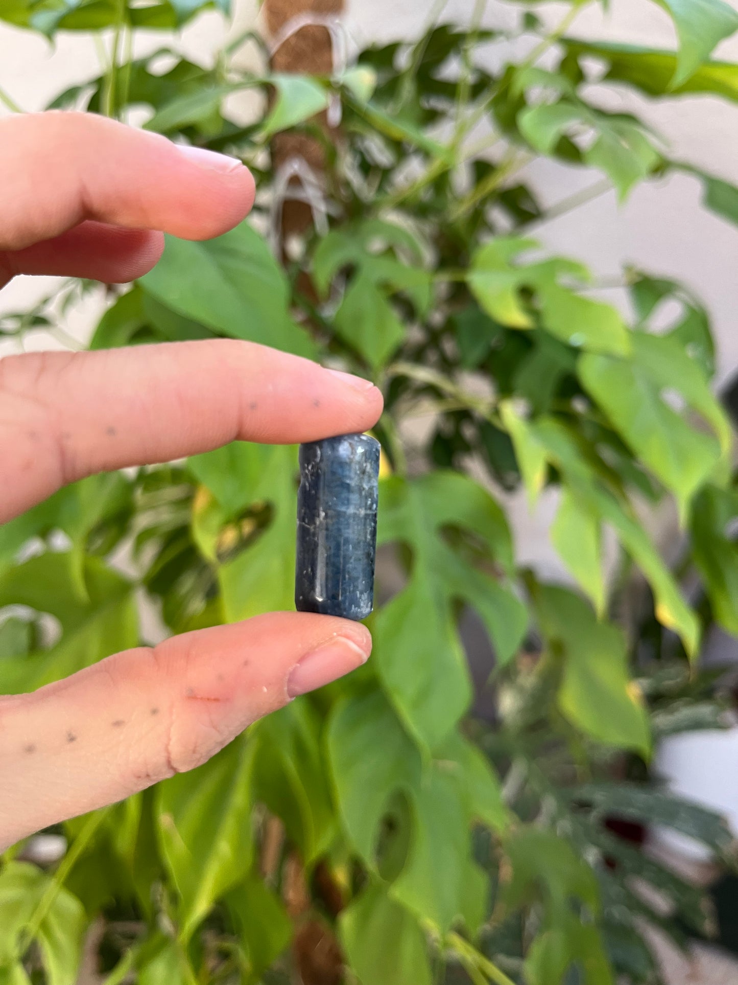 Disthen (Kyanit) Trommelstein gebohrt – Klarheit & Ausrichtung