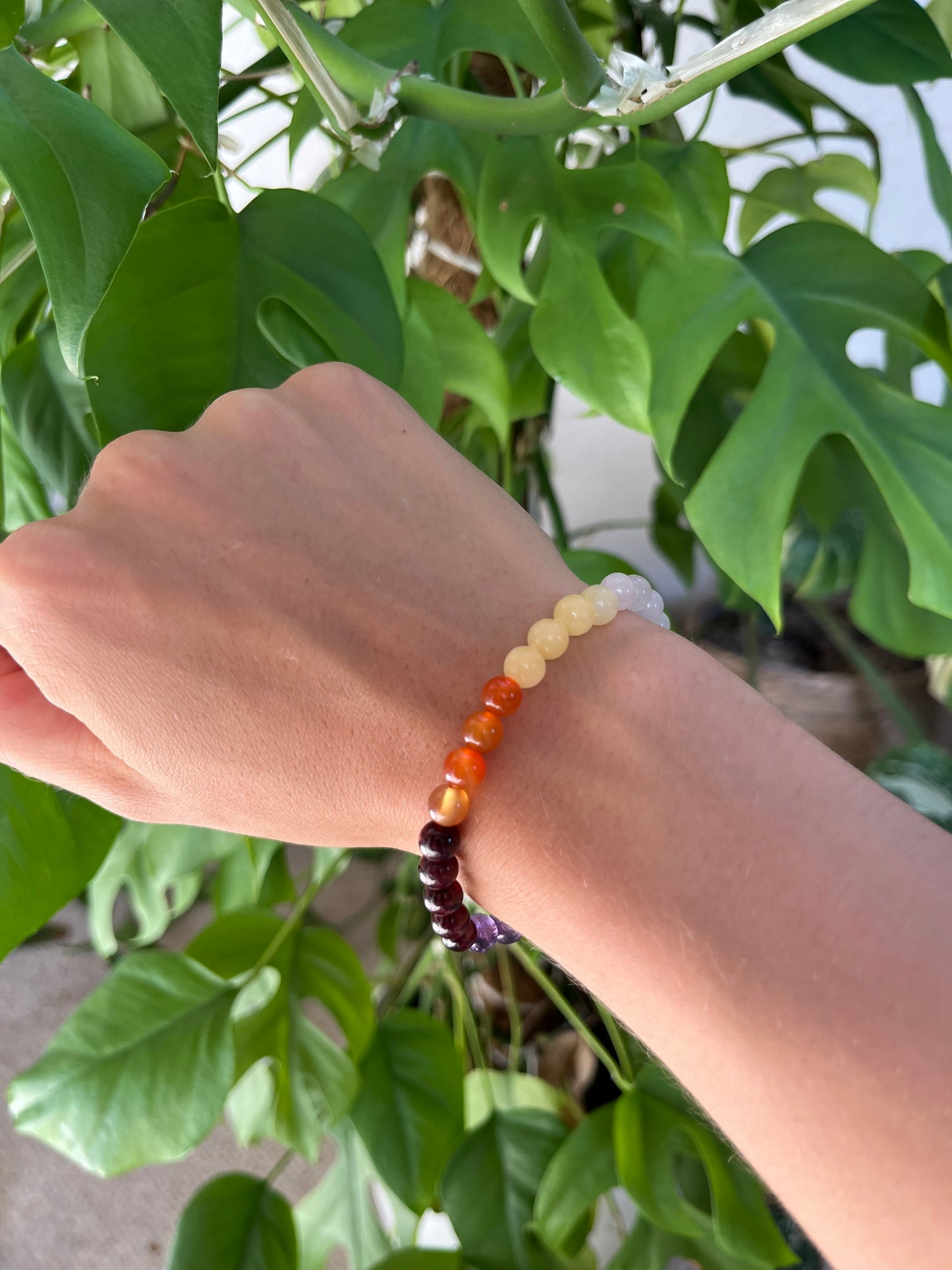 Chakra Armband – 4 mm oder 6 mm Edelsteinperlen (Ø 17–18 cm)