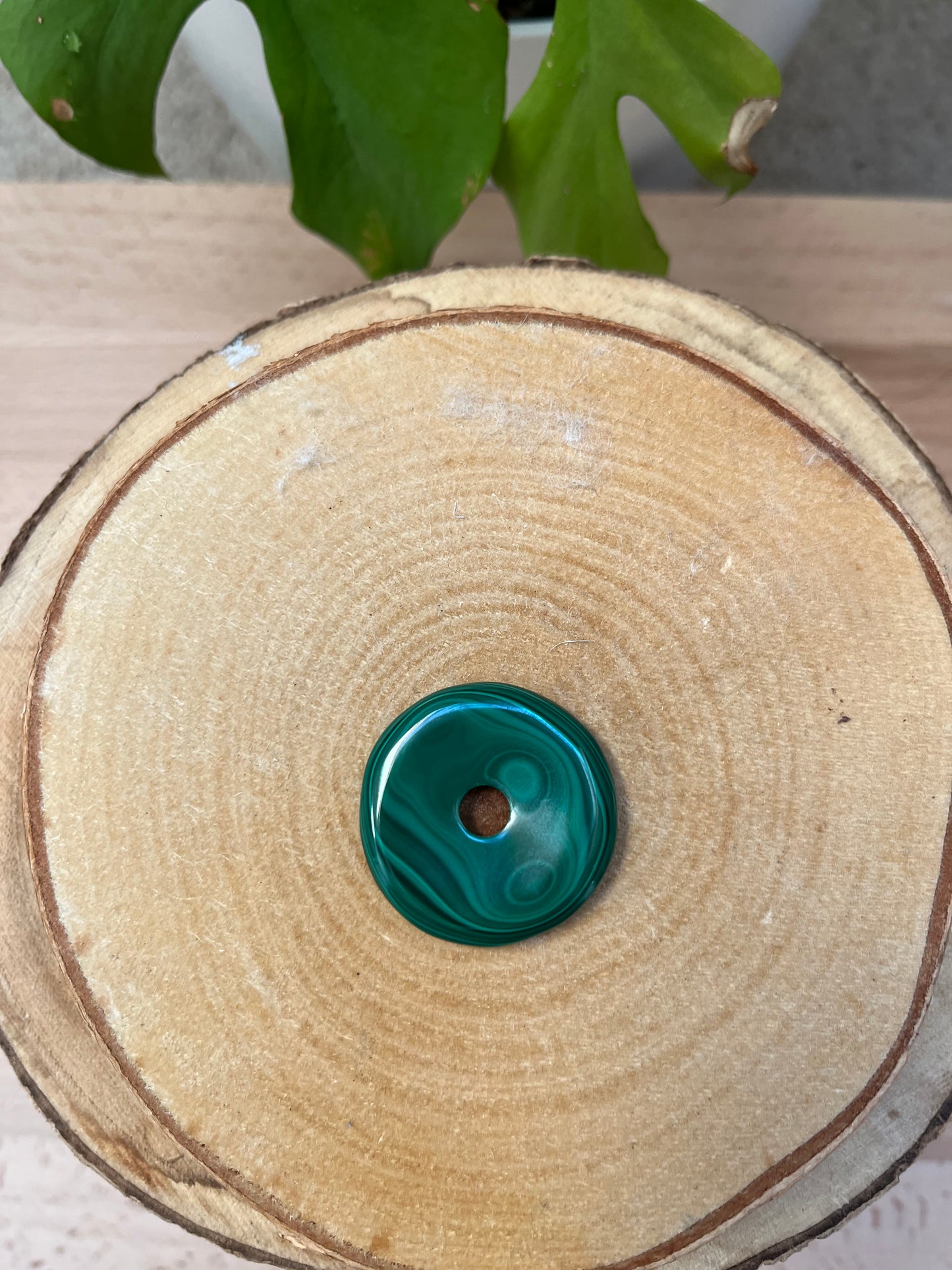 Malachit Donut 3 cm – Wandel & Ausdruck