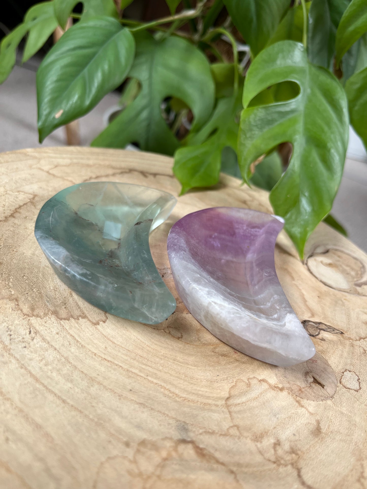 Fluorit Schale Mond
