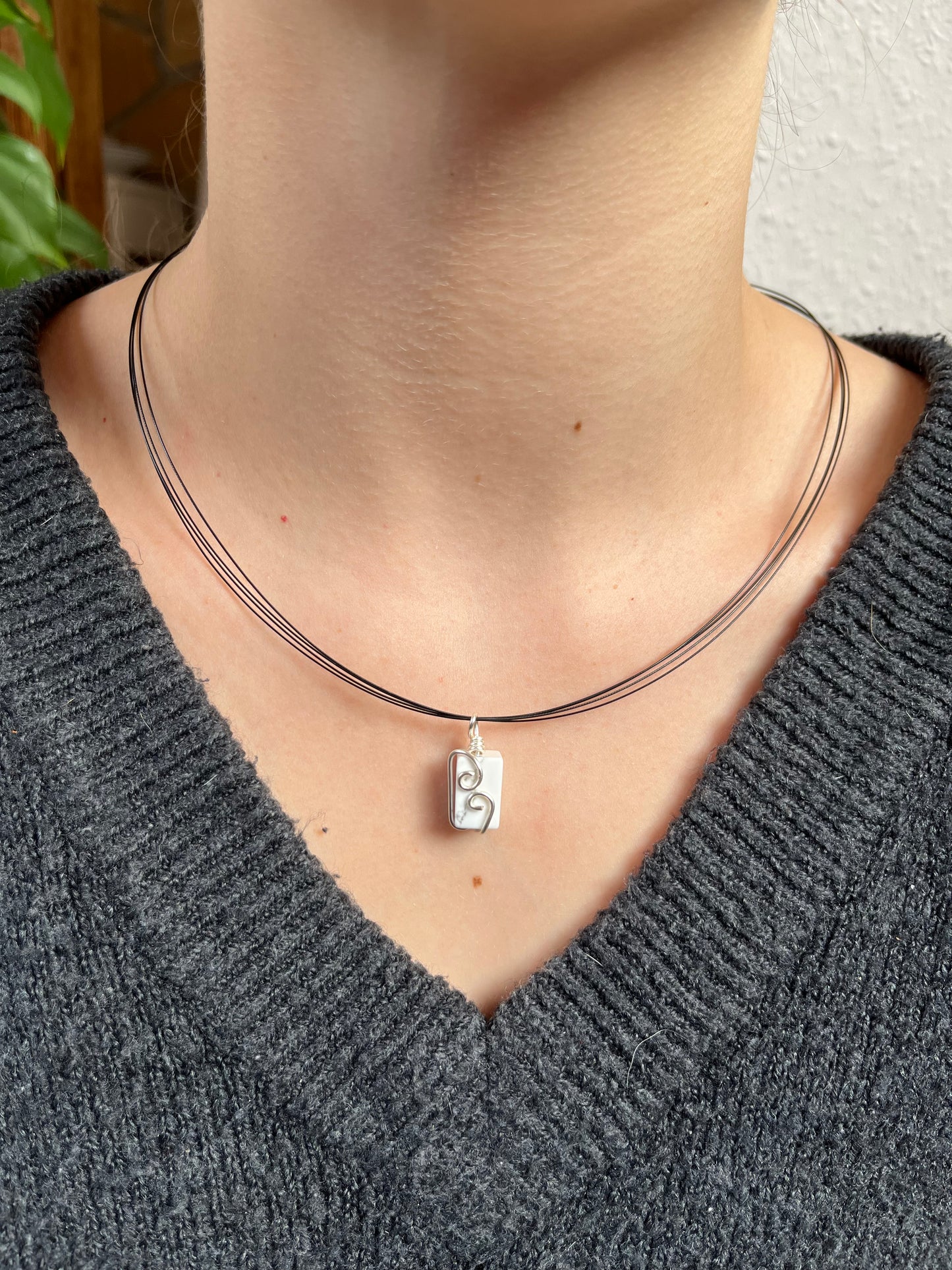 Magnesit Unikat Anhänger