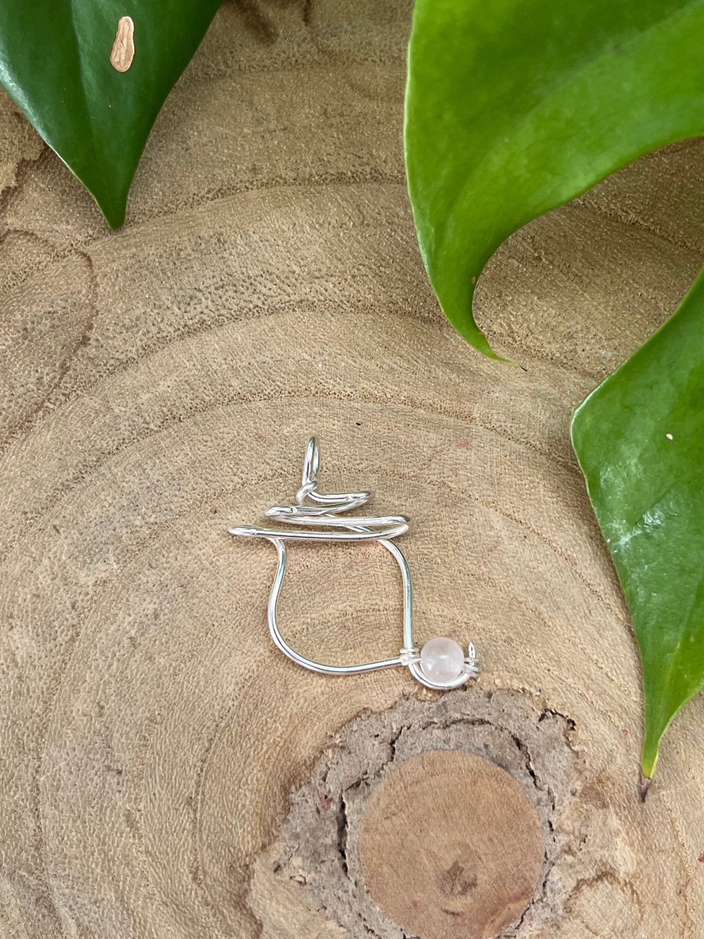 Herzchakra Kette – Anhänger in 925 Silber oder goldfarbenem Draht