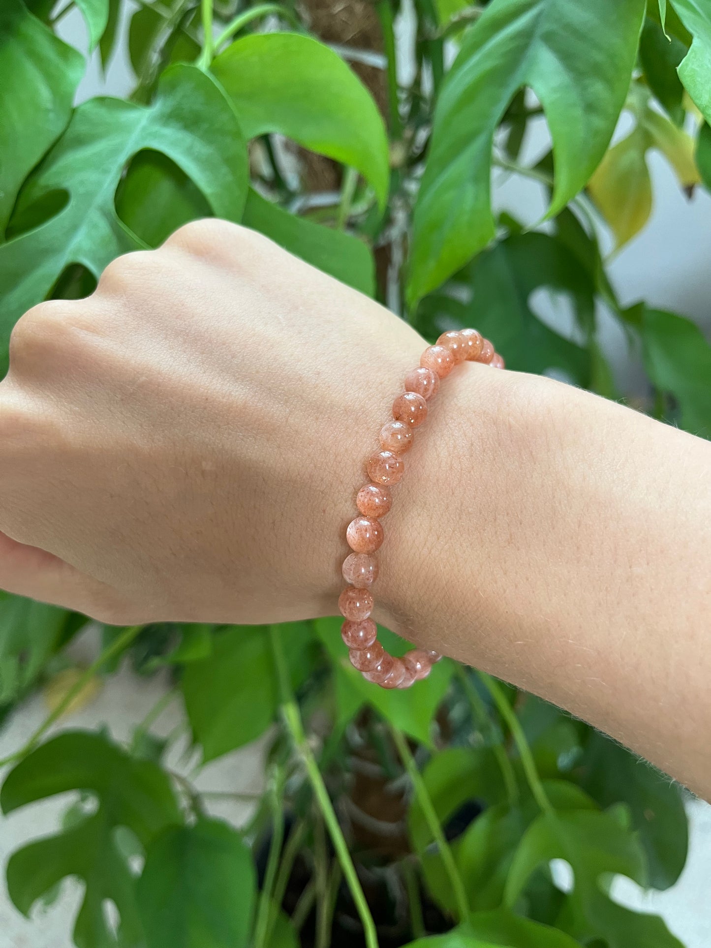 Sonnenstein Kugelarmband 6 mm (AAA) – Edelstein Schmuck für Lebensfreude & Energie