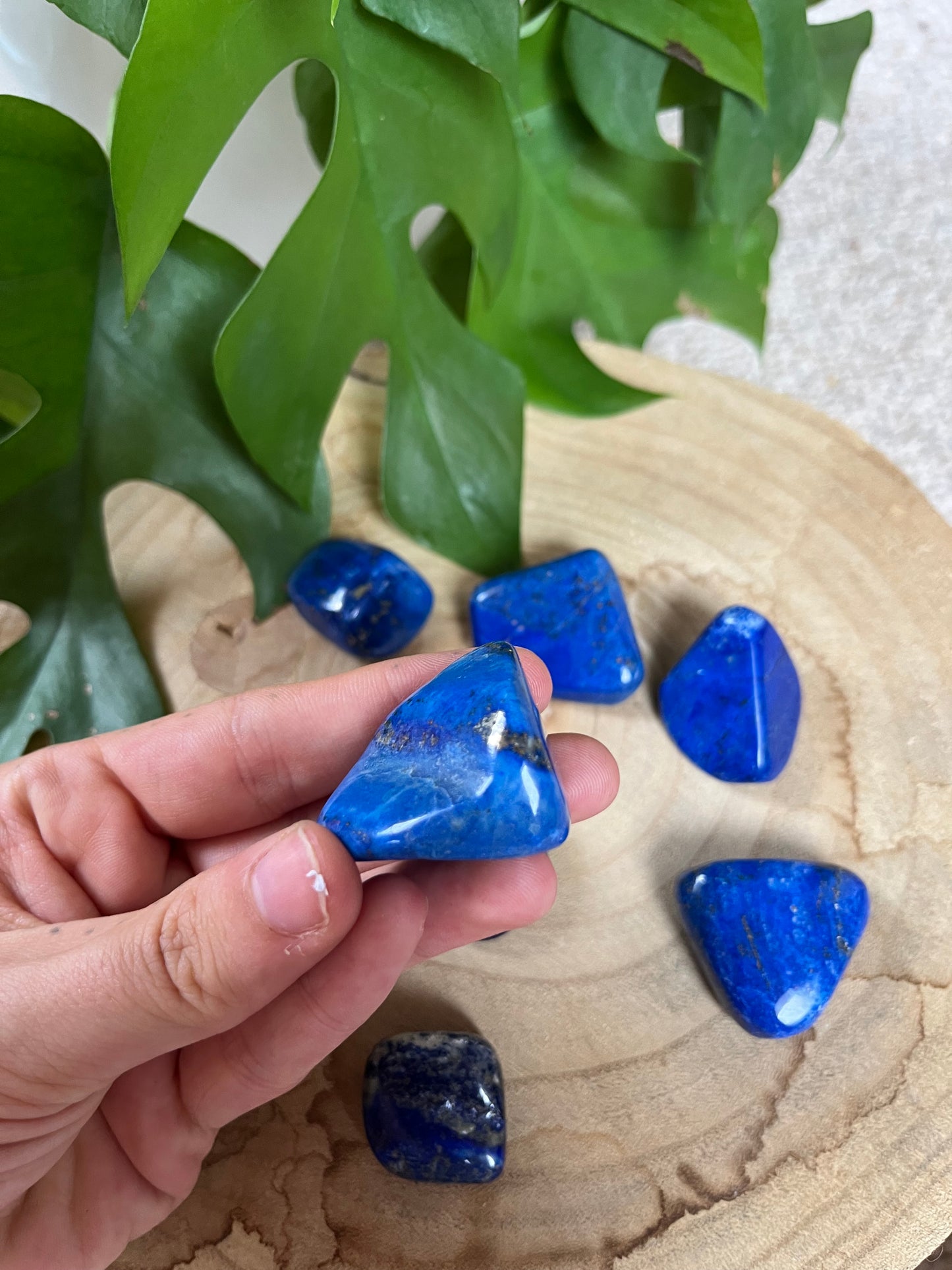 Lapislazuli Trommelstein