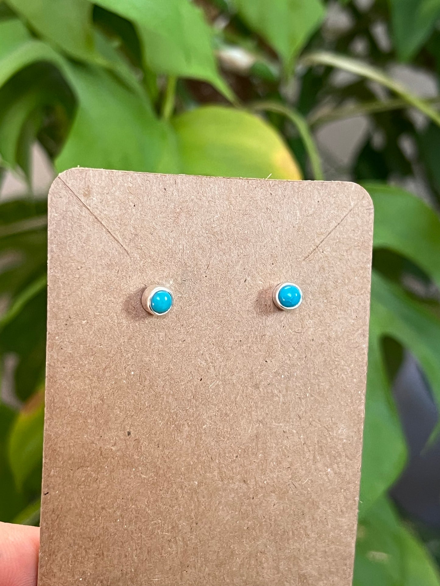 Türkis Ohrstecker – 925 Sterling Silber