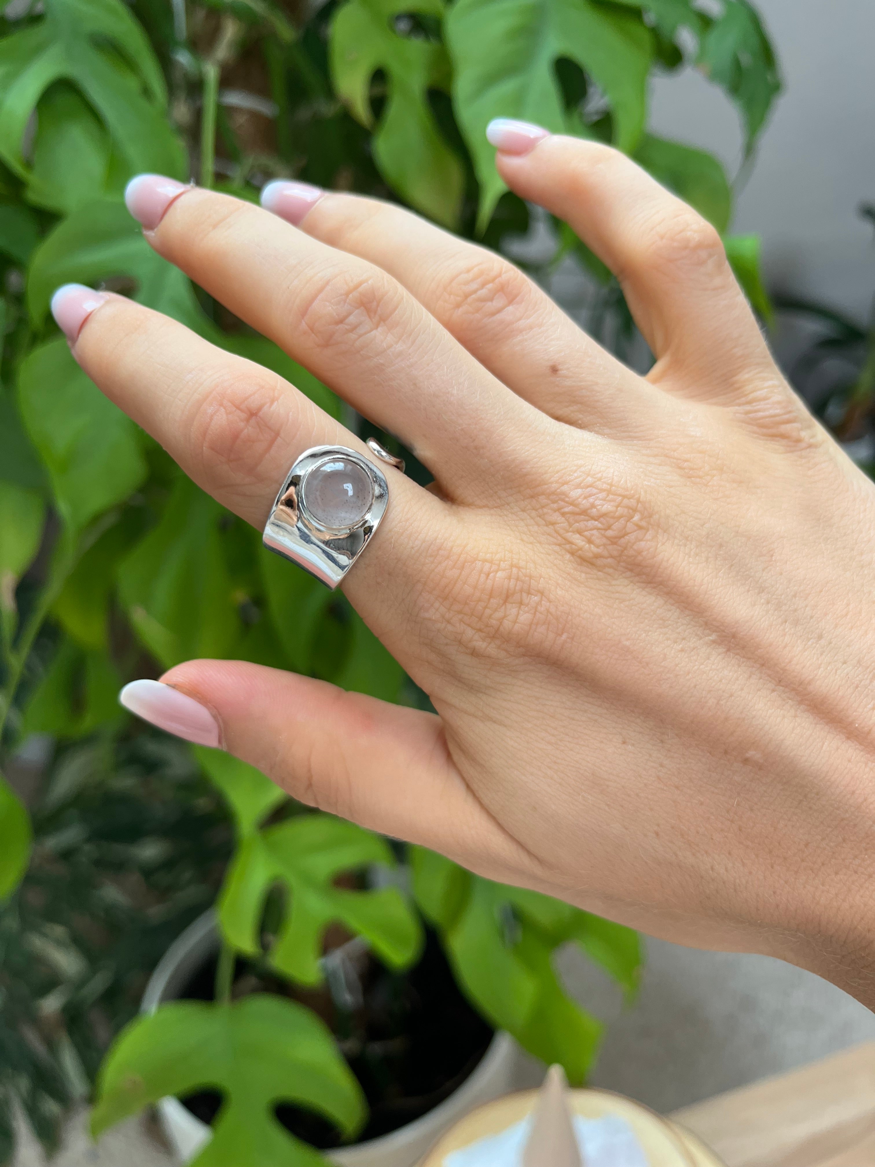 Labradorit Ring verstellbar 925 Silber