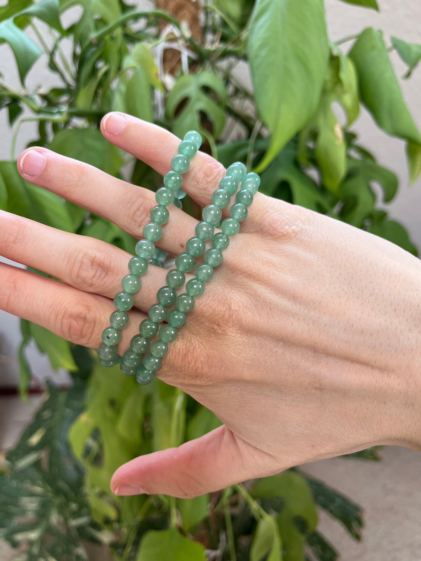 Grüner Aventurin Kugelarmband – Edelstein Armband für Glück & Balance