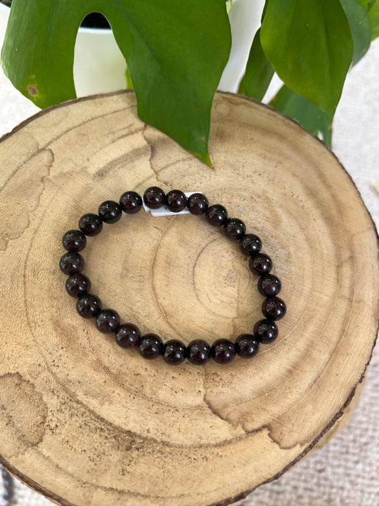 Granat Kugel Armband