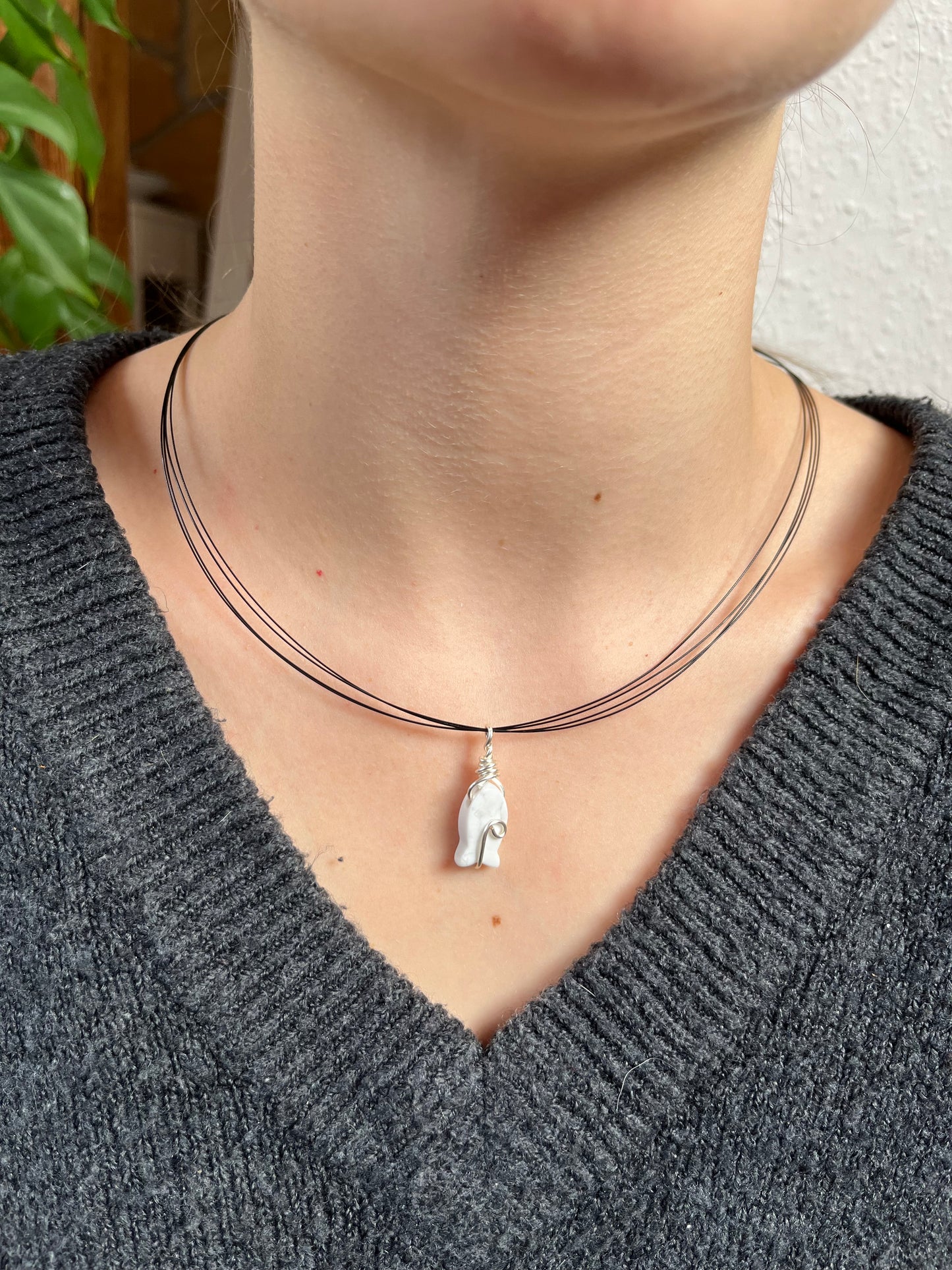 Magnesit Unikat Anhänger