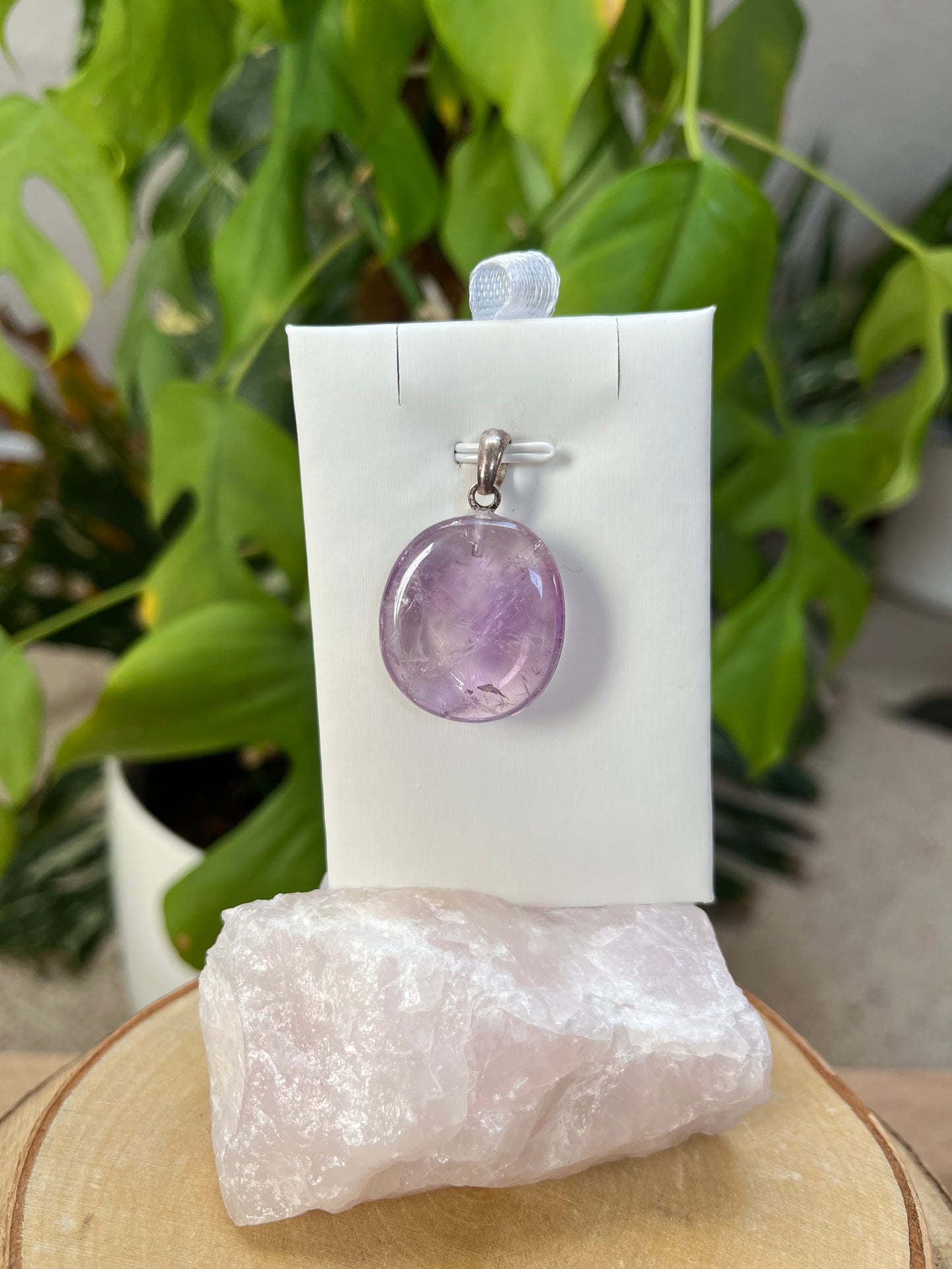 Amethyst Anhänger 925 Silber Stiftöse – Violetter Edelstein mit natürlicher Tiefe