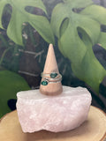 Malachit Ring 925 Silber verstellbar