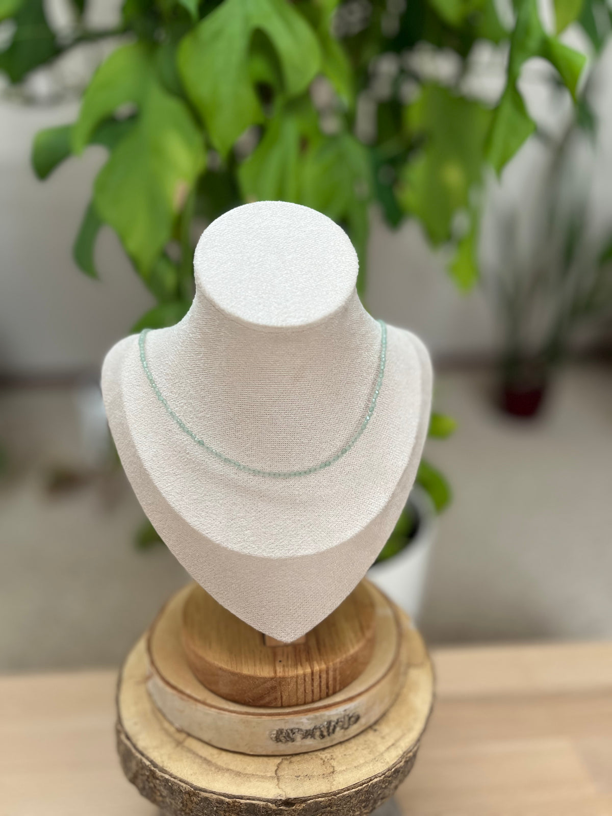 Aventurin Collier 2mm facettiert
