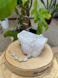 Weißes Labradorit Silber Armband