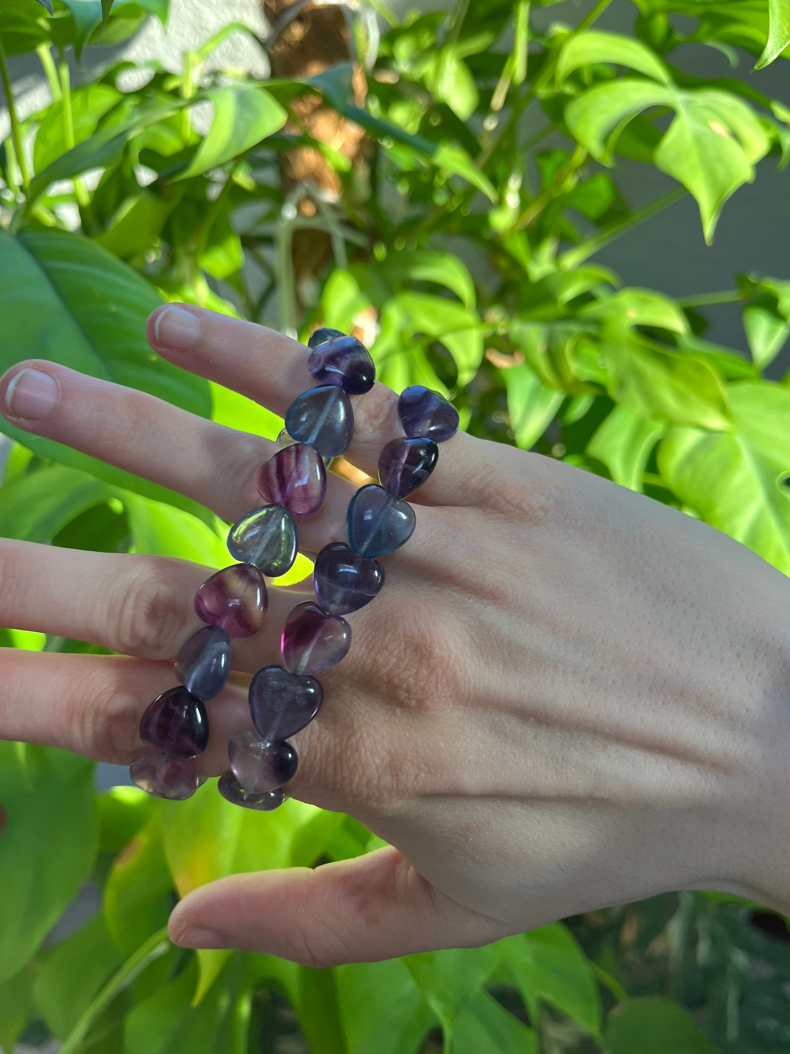 Fluorit Herz Armband – Klarheit & Leichtigkeit