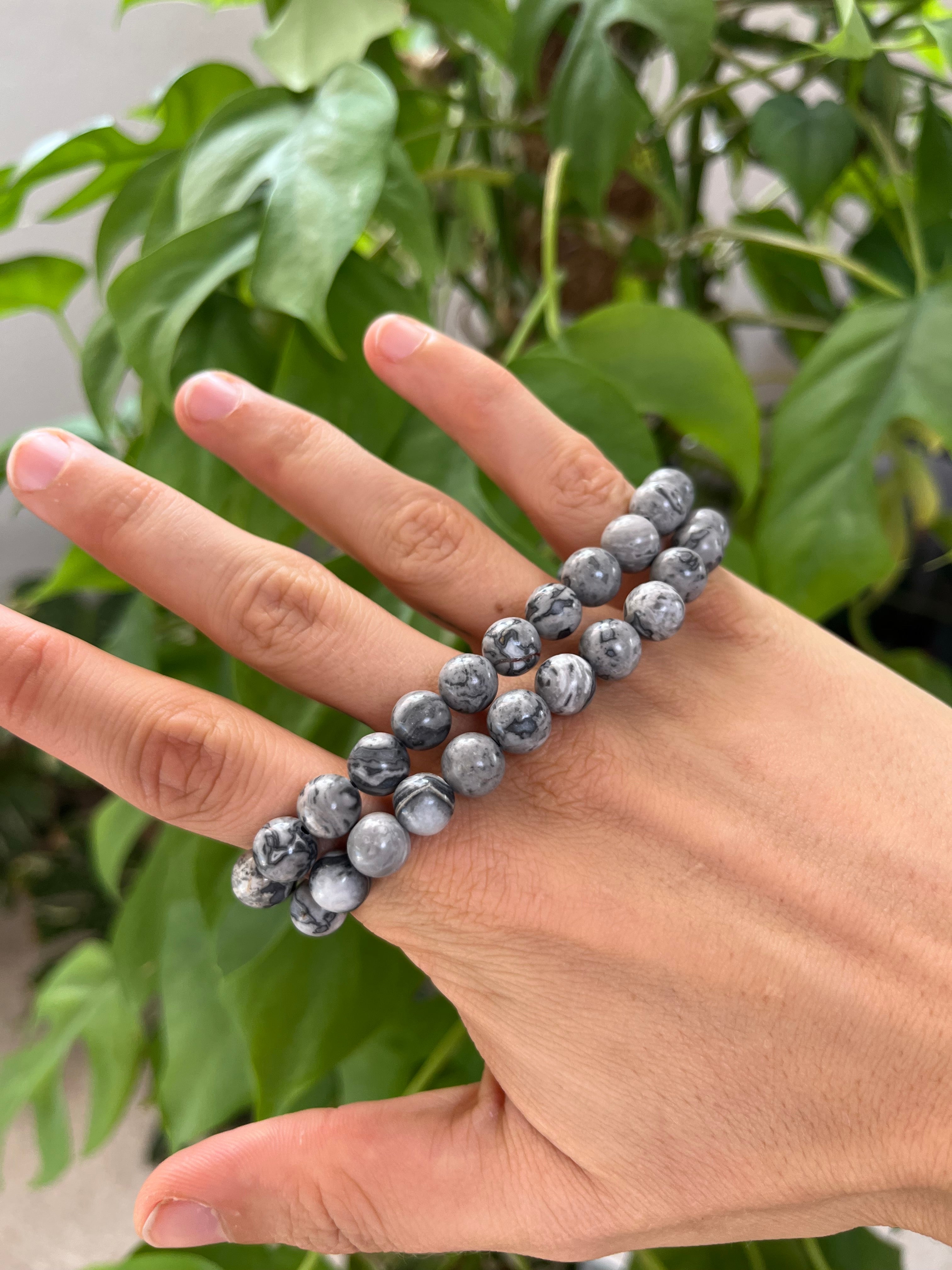 Picasso Jaspis Kugelarmband 8 mm – Edelstein Schmuck für Kreativität & Balance
