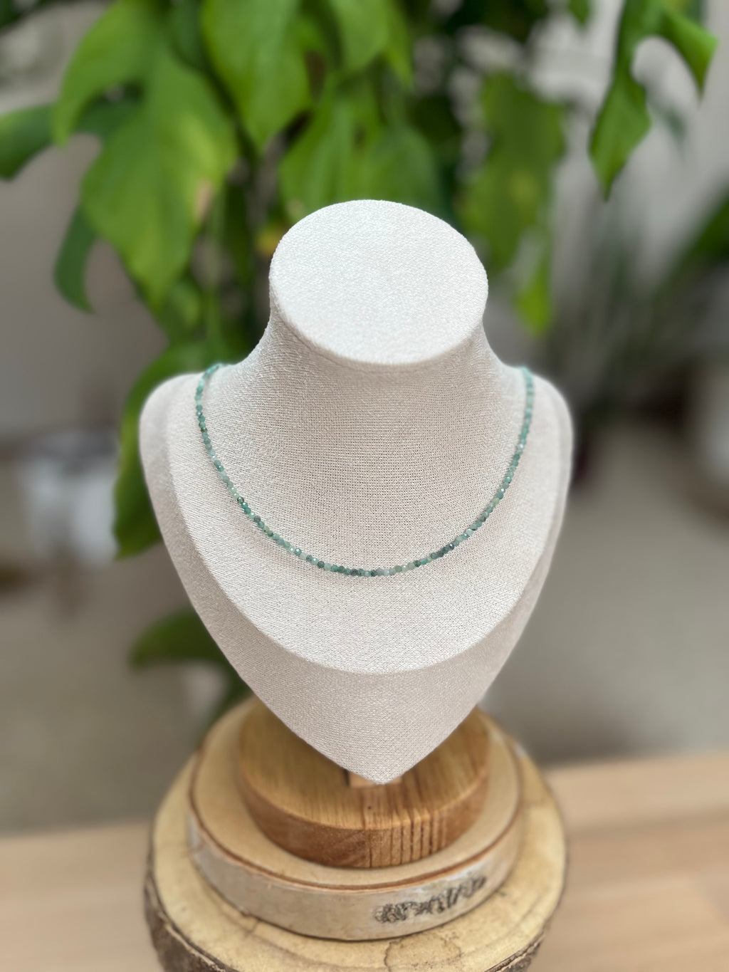 Smaragd Collier 2mm facettiert
