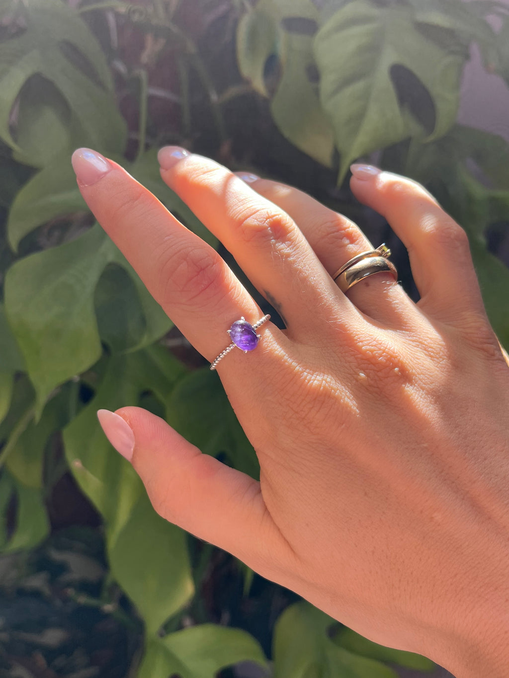 Feiner Amethyst Ring 925 Silber